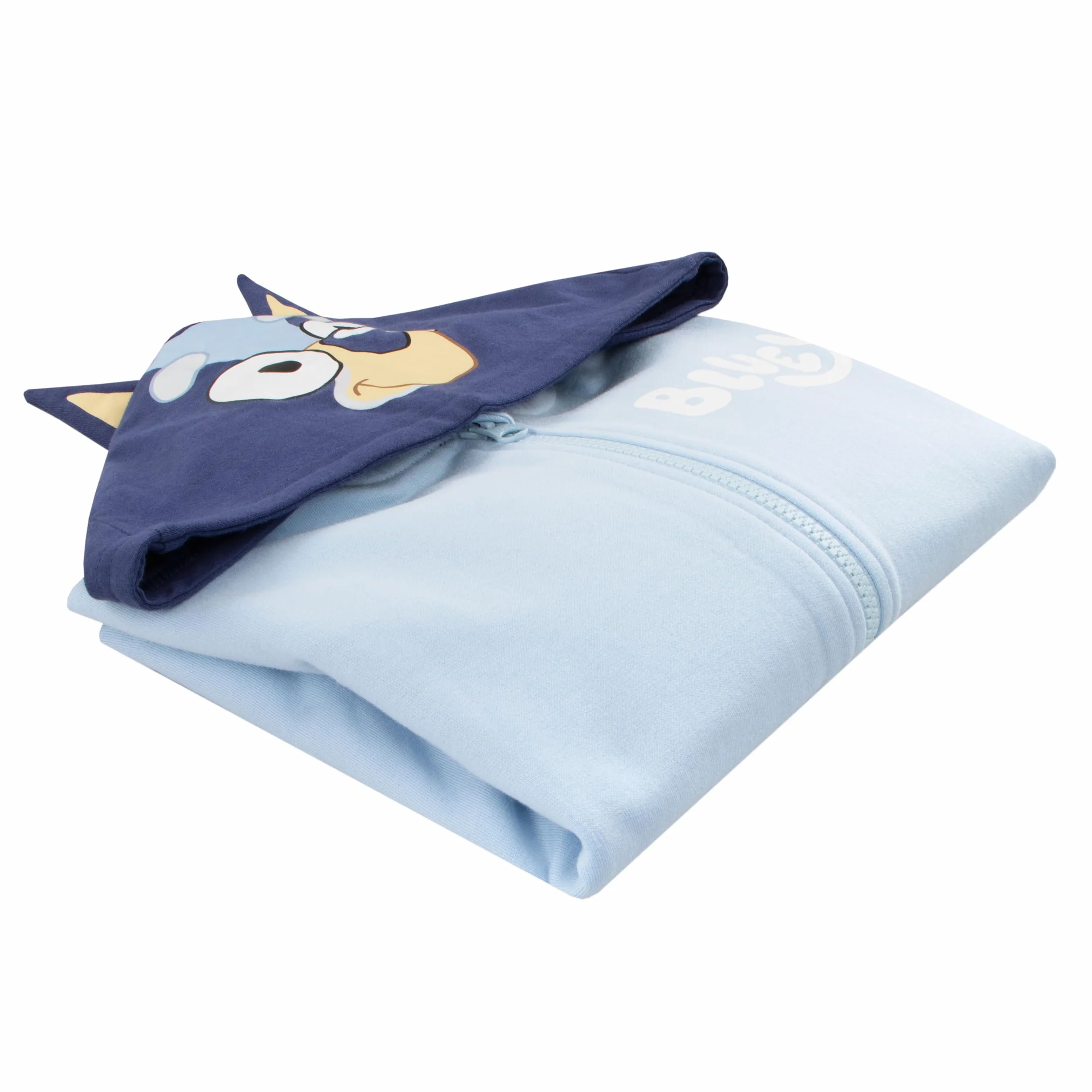 Bluey Niebieska Z Kapturem Z Uszami 3D | Bluza Z Kapturem | Kostiumowa Bluza Z Kapturem Dla Chłopców | Oficjalny Towar