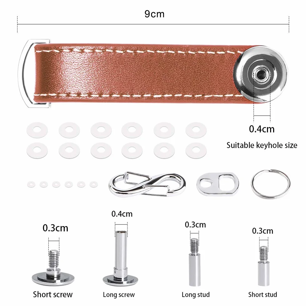 flintronic® Organizer na klucze, przenośny brelok, kieszonkowy inteligentny uchwyt na klucze z pudełkiem prezentowym, stylowy, funkcjonalny i praktyczny (mieści 10-12 wielu kluczy)