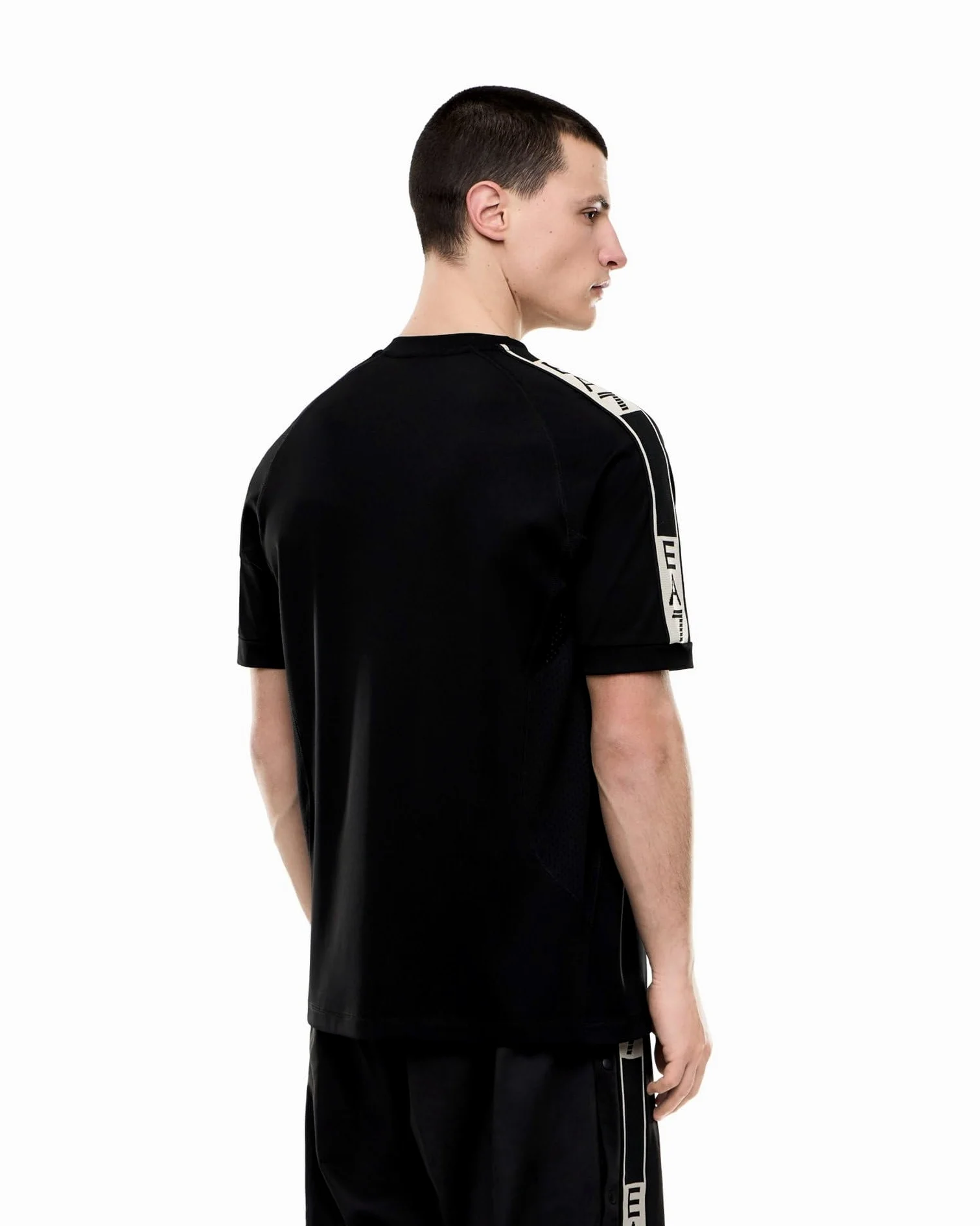 EA7 Emporio Armani męska koszulka graficzna z mieszanki wiskozy stretch 7M001395AF16724 8033919894899-3XL