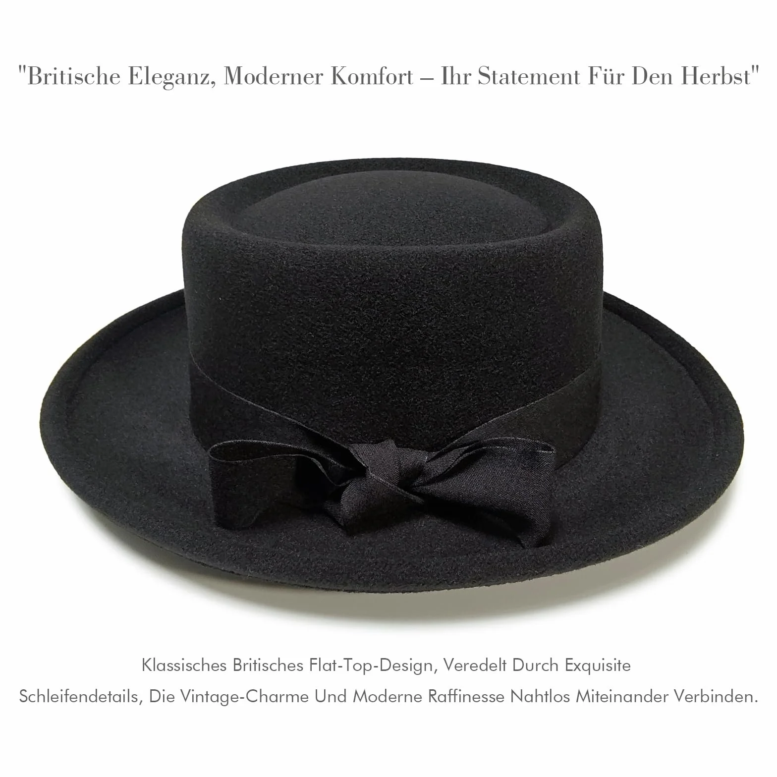 Klasyczny kapelusz Fedora damski Rollbrim Wieprzowy kapelusz filcowy płaski kapelusz do kościoła na wesele przyjęcie kapelusze z tasiemką