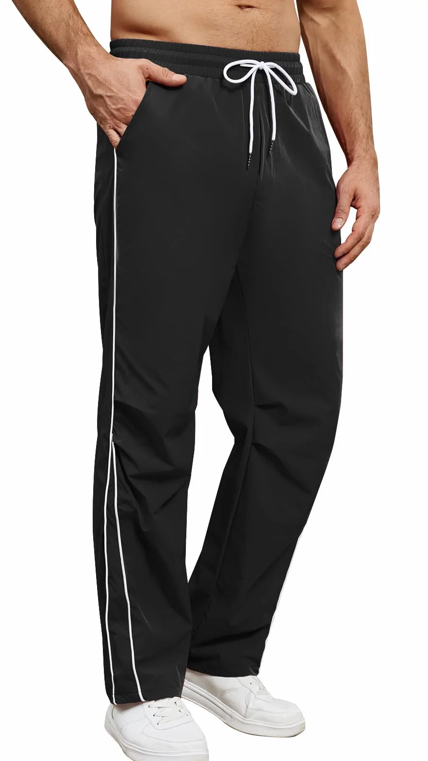 Suwangi Męskie spodnie dresowe do joggingu, na siłownię, spodnie treningowe, spodnie treningowe, spodnie treningowe, Y2k, streetwear, na co dzień, z kieszeniami