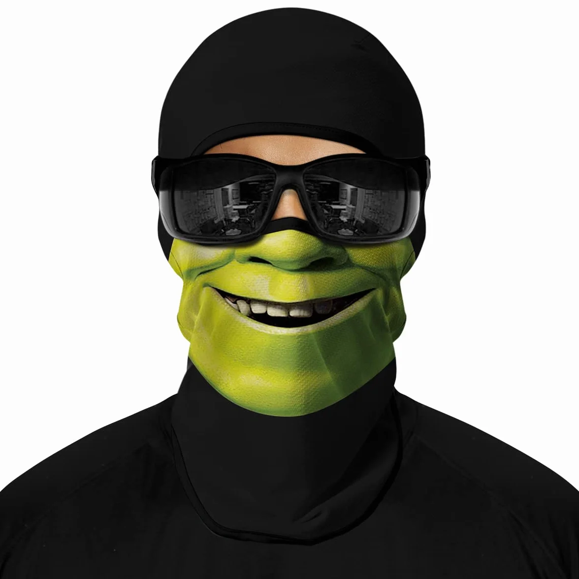 ShopINess Unisexowa na Zimę Kominiarka z Nadrukiem 3D - Shrecky