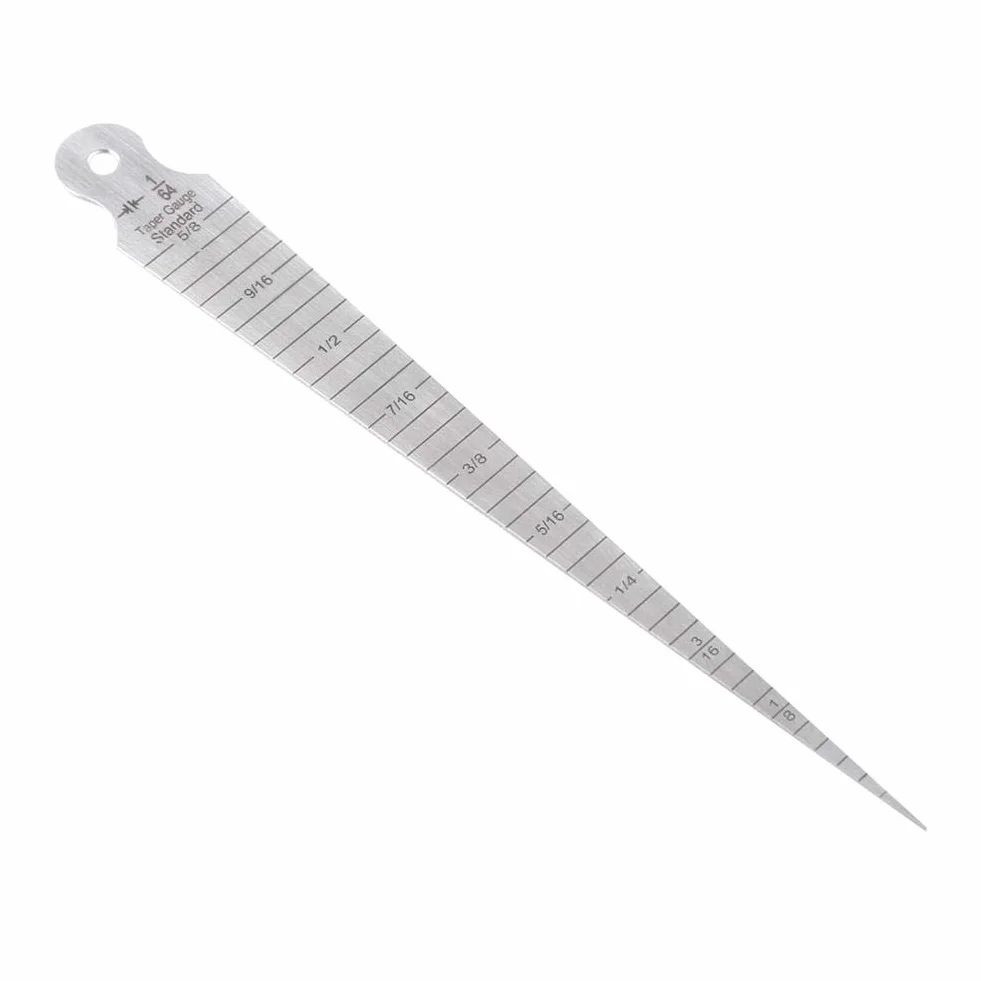 Akozon Feeler Taper Linijka 1-15mm Stożek ze stali nierdzewnej Skala otwarcia Otwór klinowy Otwór pomiarowy Metryczny/Imperialny