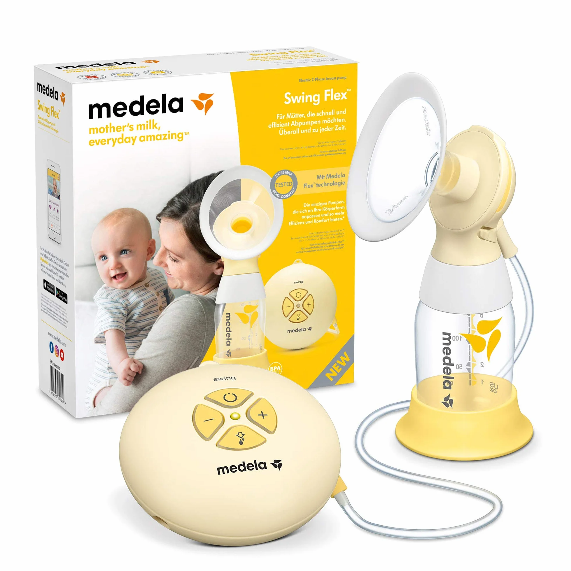 Medela 101033873 Laktator, Żółty, ‎30.5 x 6 x 27 cm; 600 g