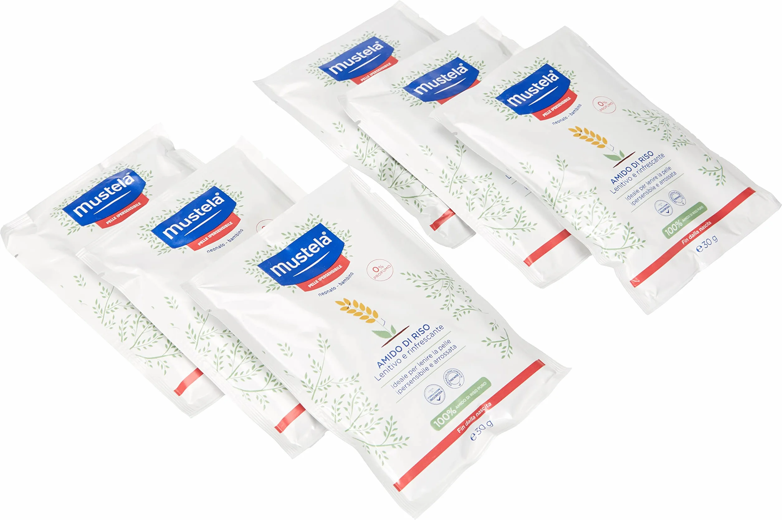 Amido Di Riso Mustela Lenitivo e Rinfrescante 6 pz