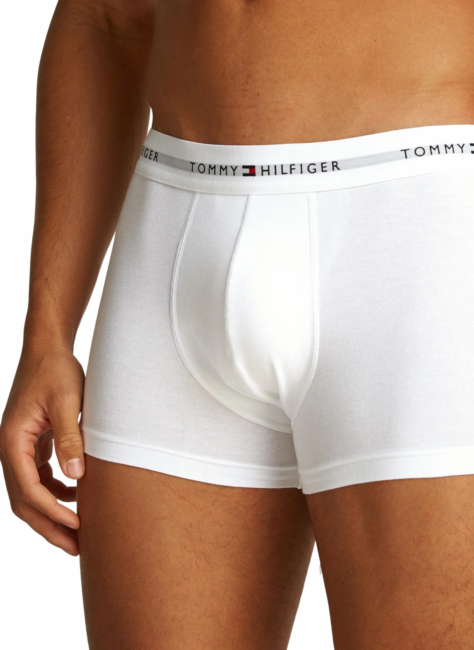 Tommy Hilfiger Bokserki męskie bawełna rozciągliwa 3 szt XL biały