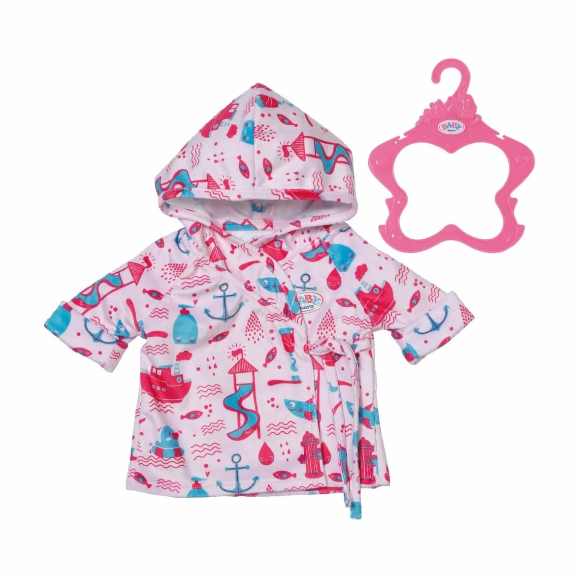BABY born Unisex Kids BABY Bath Bathrobe 43cm For Toddlers 2 Years Up Easy for Small Hands Includes Bathrobe, Multi Colour, 29.9 x 5.9 29.2 cm 90 Grams UK