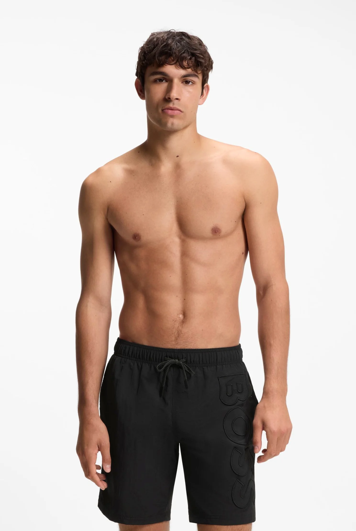 BOSS Męskie kąpielówki Whale, New - Black1, M