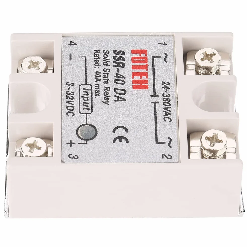 Akozon AUTO jednofazowy moduł przekaźnika statycznego DC-AC SSR-40DA 25A + przekaźnik półprzewodnikowy 5V 220V