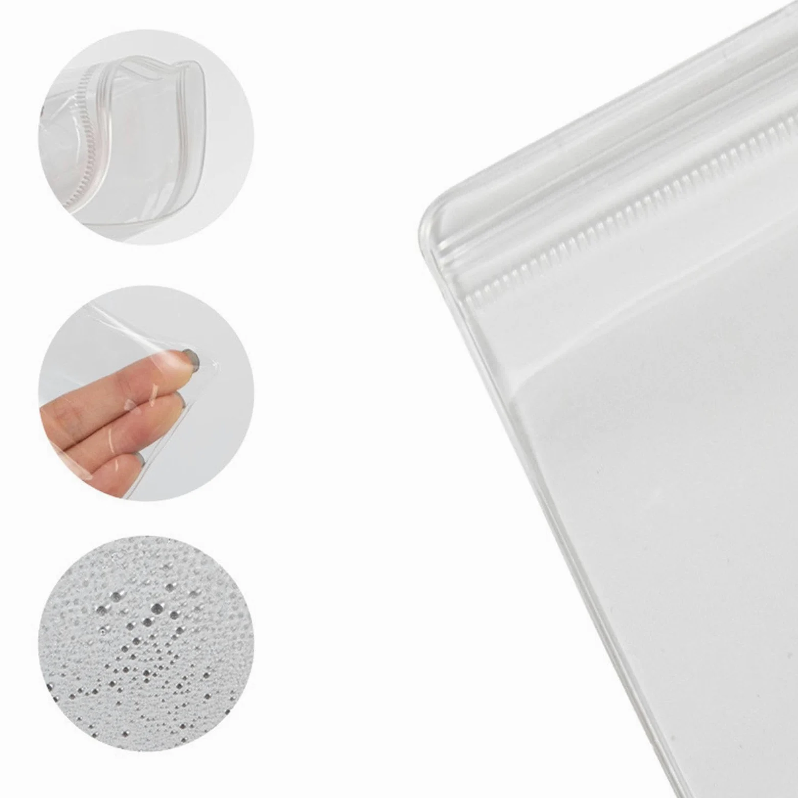 Générique Przezroczyste etui na biżuterię 100 sztuk przezroczysty organizer | Worki do pakowania z PVC na naszyjniki, pierścionki, kolczyki, małe części, do domu, profesjonalisty