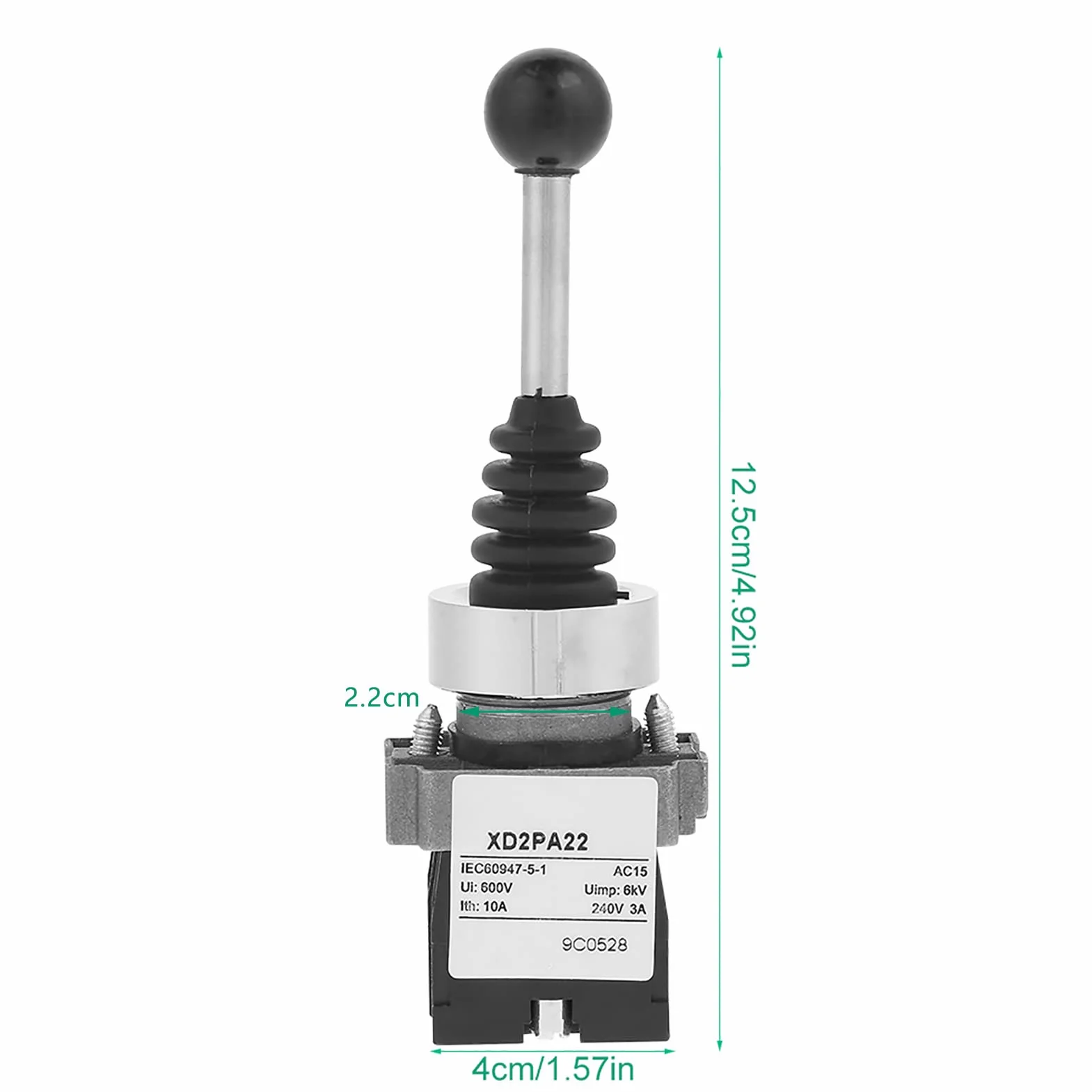 Joystick-Kurzzeitschalter, XD2PA22CR 2NO 2-Position 2NO Typ-Monolever-Joystickschalter mit verriegeltem Joystick für XD2PA12