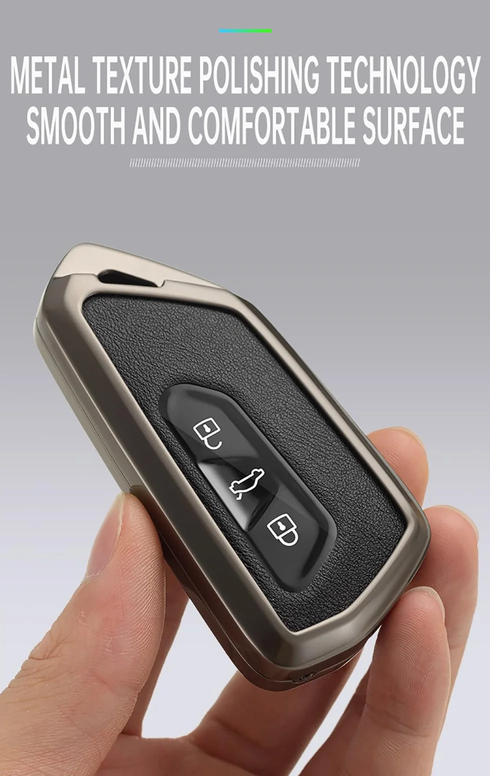 ontto Metalowe etui na klucze samochodowe z breloczkiem do Skoda Octavia A8 MK8 Seat Leon Cupra Formentor VW Golf 8 ID.6
