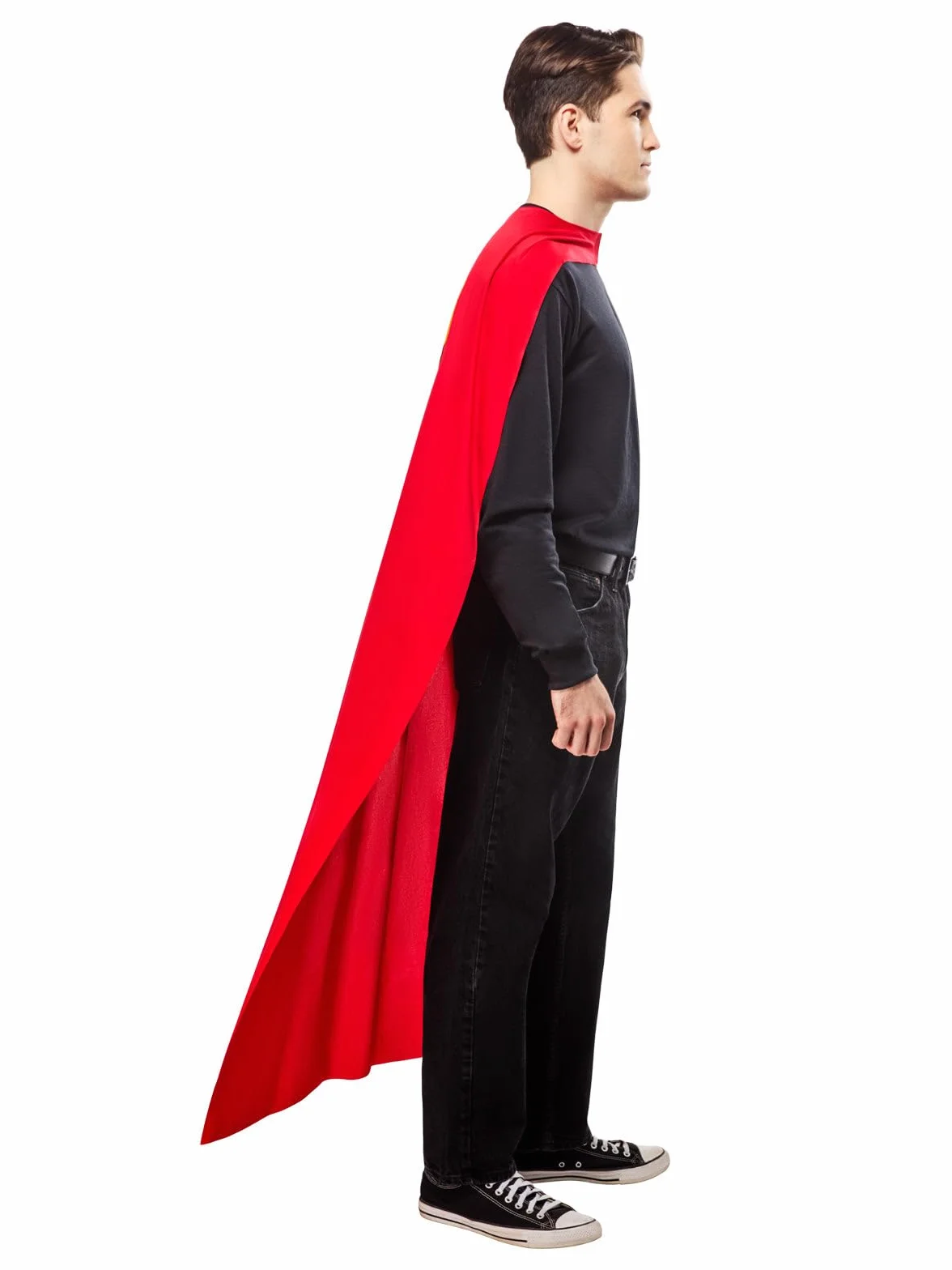 Rubies Oficjalna peleryna DC Superman, fantazyjna sukienka dla dorosłych superbohaterów, jeden rozmiar S-XL