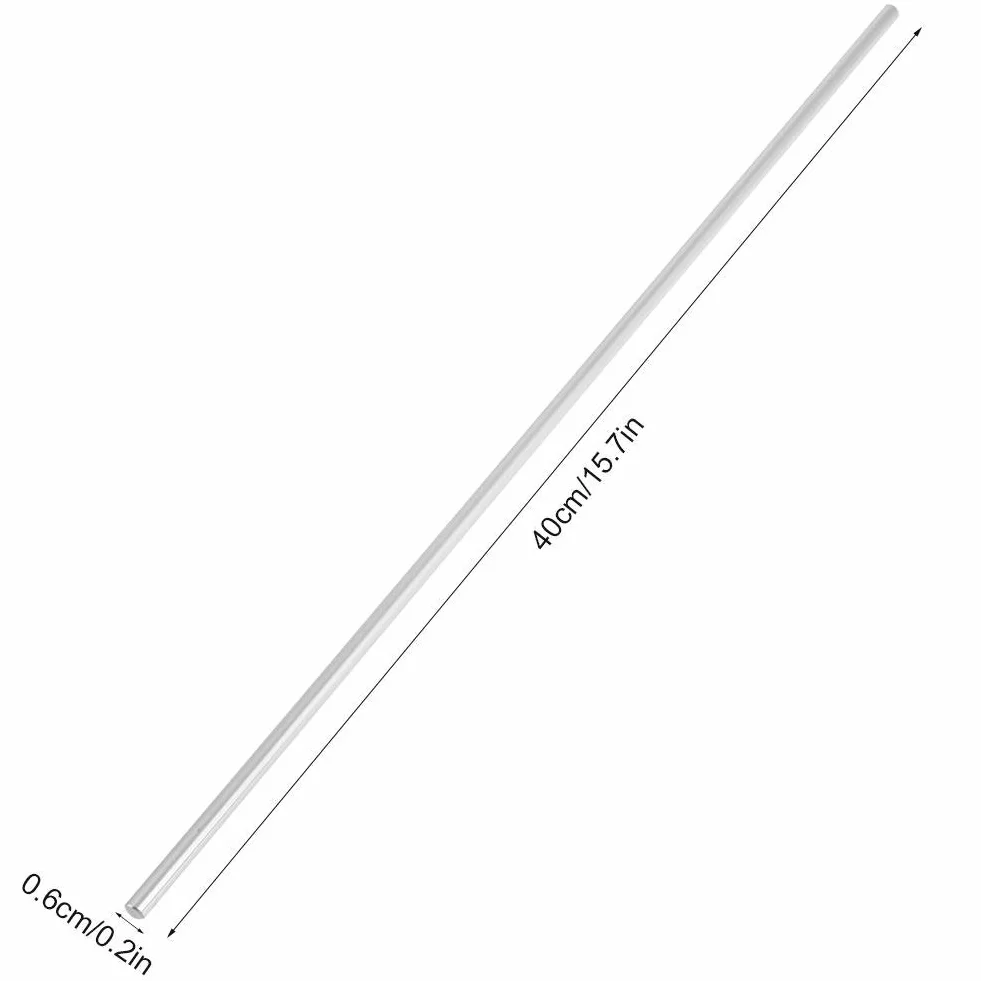 Wał liniowy Prosto Okrągły Pręt Ze Stali Nierdzewnej 6mm Dia Model Prosto Metalowe Pręty Okrągłe Pręty dla DIY RC Car RC Helicopter Samolot (400mm)