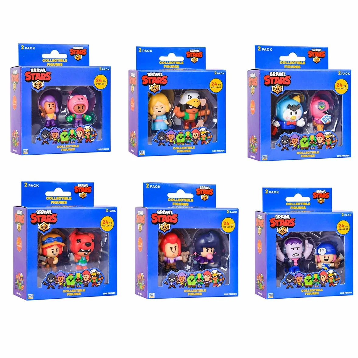 P.M.I. Figurki kolekcjonerskie Brawl Stars - 2 sztuki (S1) (Losowe) (BRW2015)
