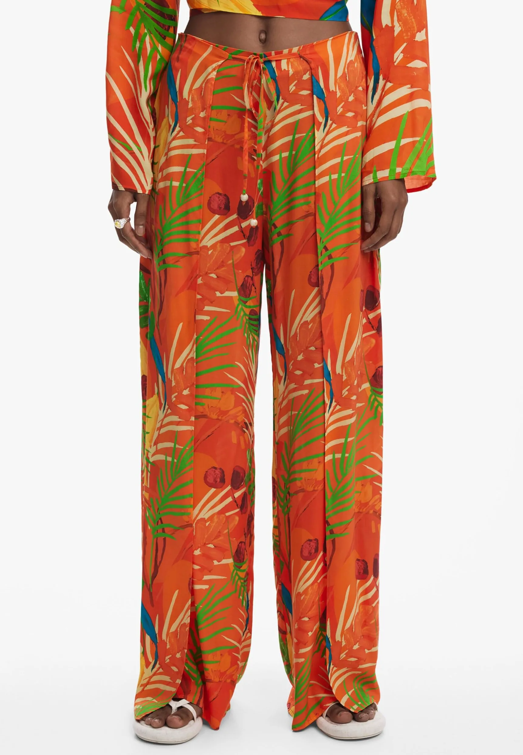 Desigual Swim_Ba Pant, Sunset 7026, XL, Pomarańczowy, XL