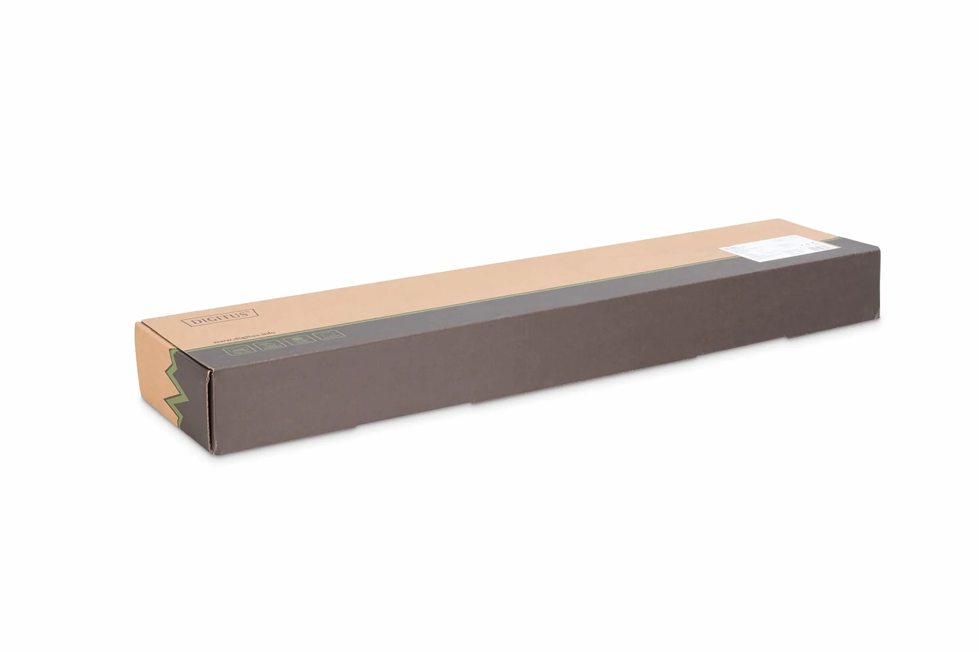DIGITUS Panel krosowy - 19 cali - Cat-6A - 24 porty RJ45 - ekranowany - LSA - montaż w szafie rack 1U - szary