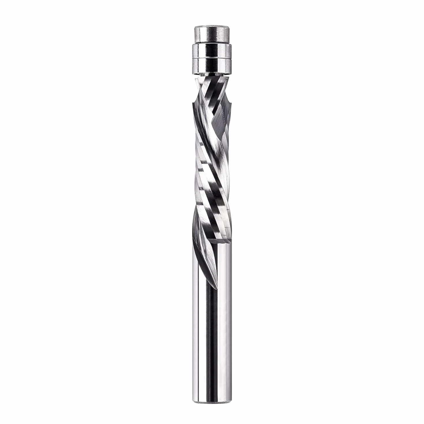 SpeTool Up&Down frez z podwójnym łożyskiem - 8 mm średnica nasadki, długość cięcia 32 mm - spiralna twarda metalowa kompresja rowkowa do drewna