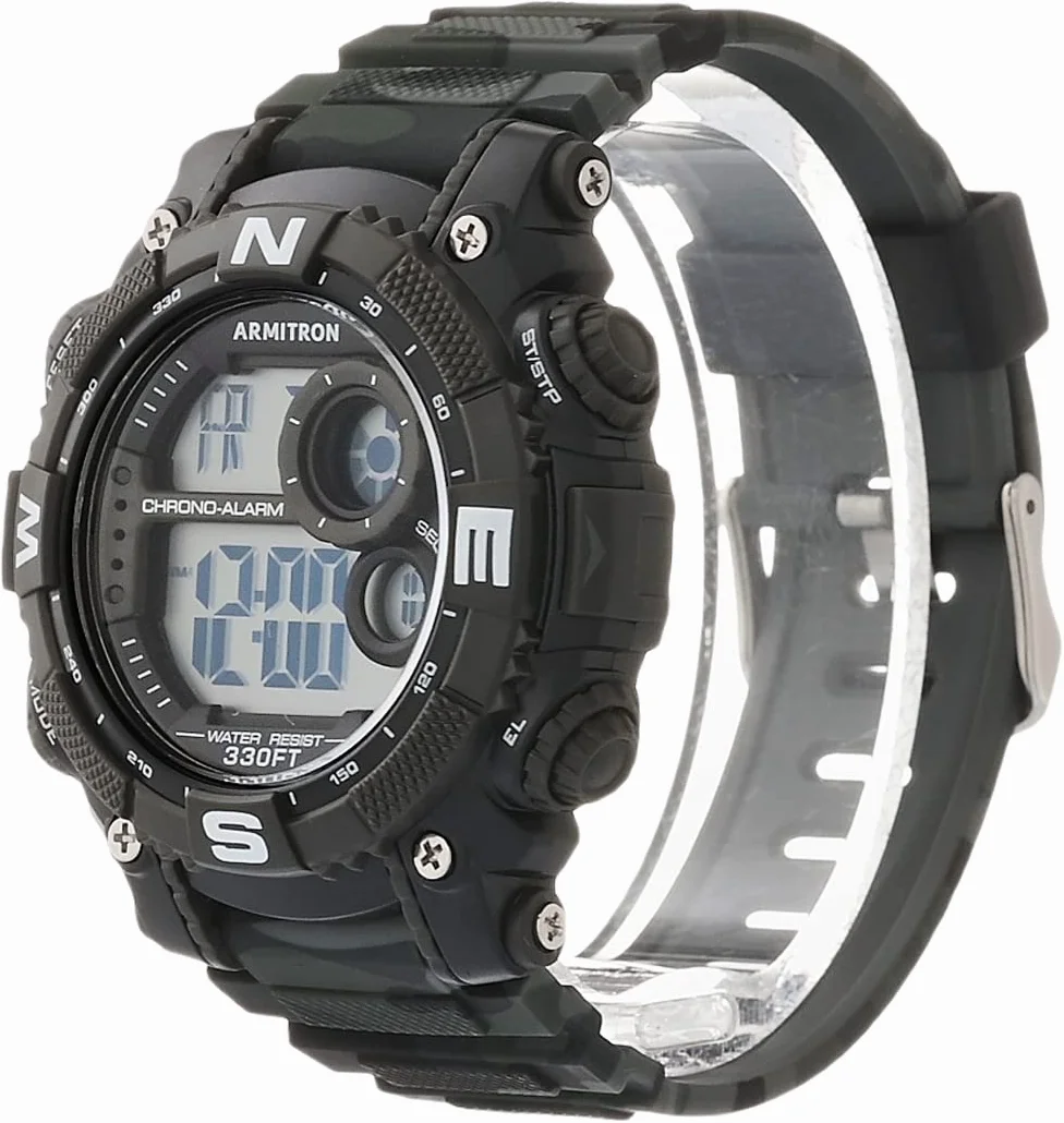 Armitron Sport Men's Digital Chronograph Resin Strap Watch, 40/8284