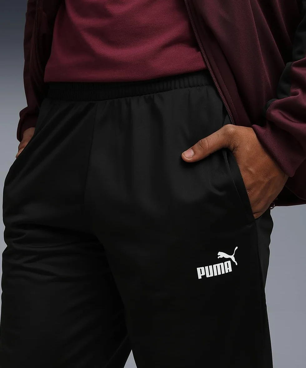 PUMA Męski dres Acetata Poly Colourblock Bordeaux Kod 687304-96