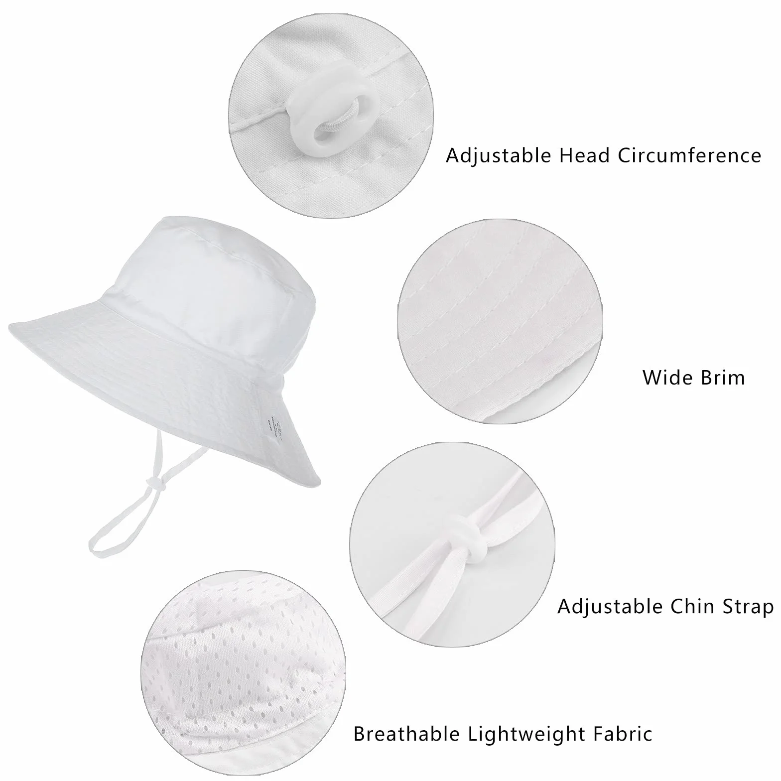 DRESHOW Kapelusz przeciwsłoneczny dla dziecka Animal Bucket Hat UPF 50+