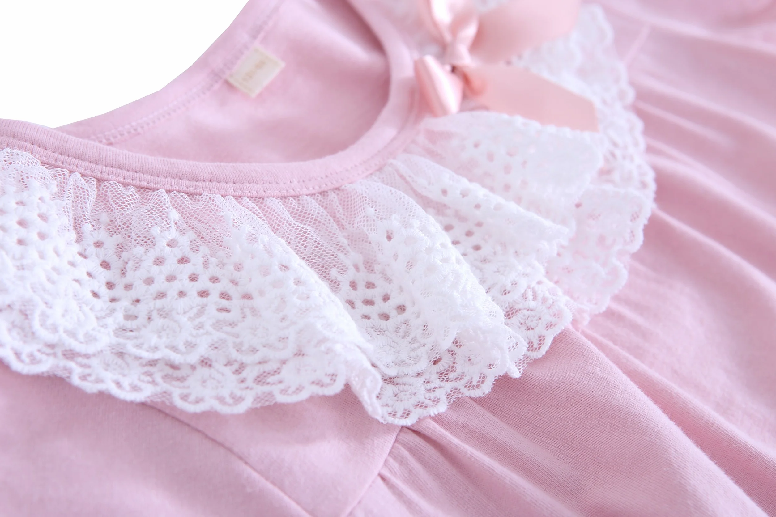 ABClothing Mama i dziewczęce pasujące koronkowe koszule nocne i kokardki 100% bawełna bielizna nocna dla malucha 5-14 lat