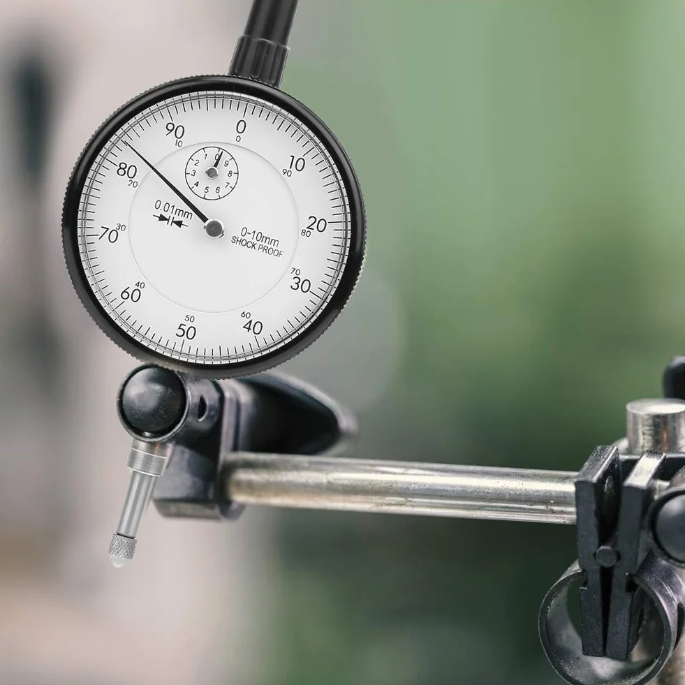 Tarcza, narzędzie pomiarowe, dokładność 0,01 mm, zakres 0-10 mm, wskaźnik tarczy, wyświetlacz mechaniczny, radełkowana konstrukcja, wysokiej jakości aluminiowa obudowa nie rdzewieje