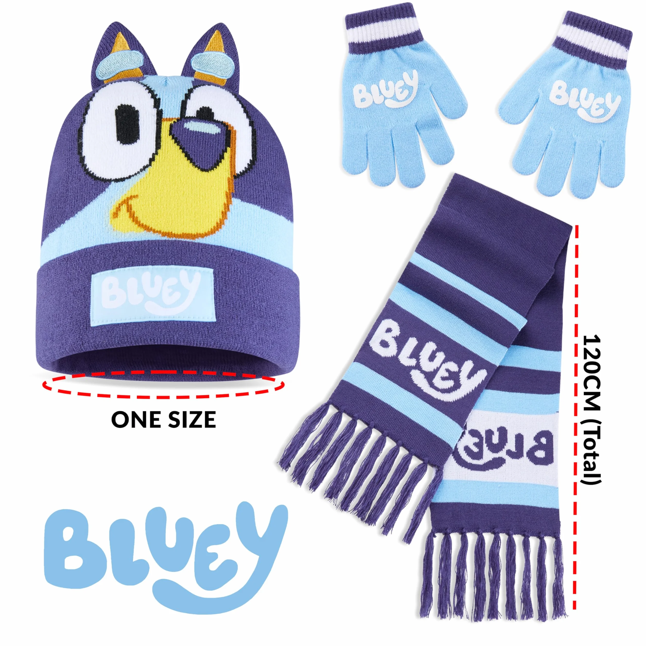 Bluey Zestaw zimowy 3 sztuki Niebieska marynarka wojenna