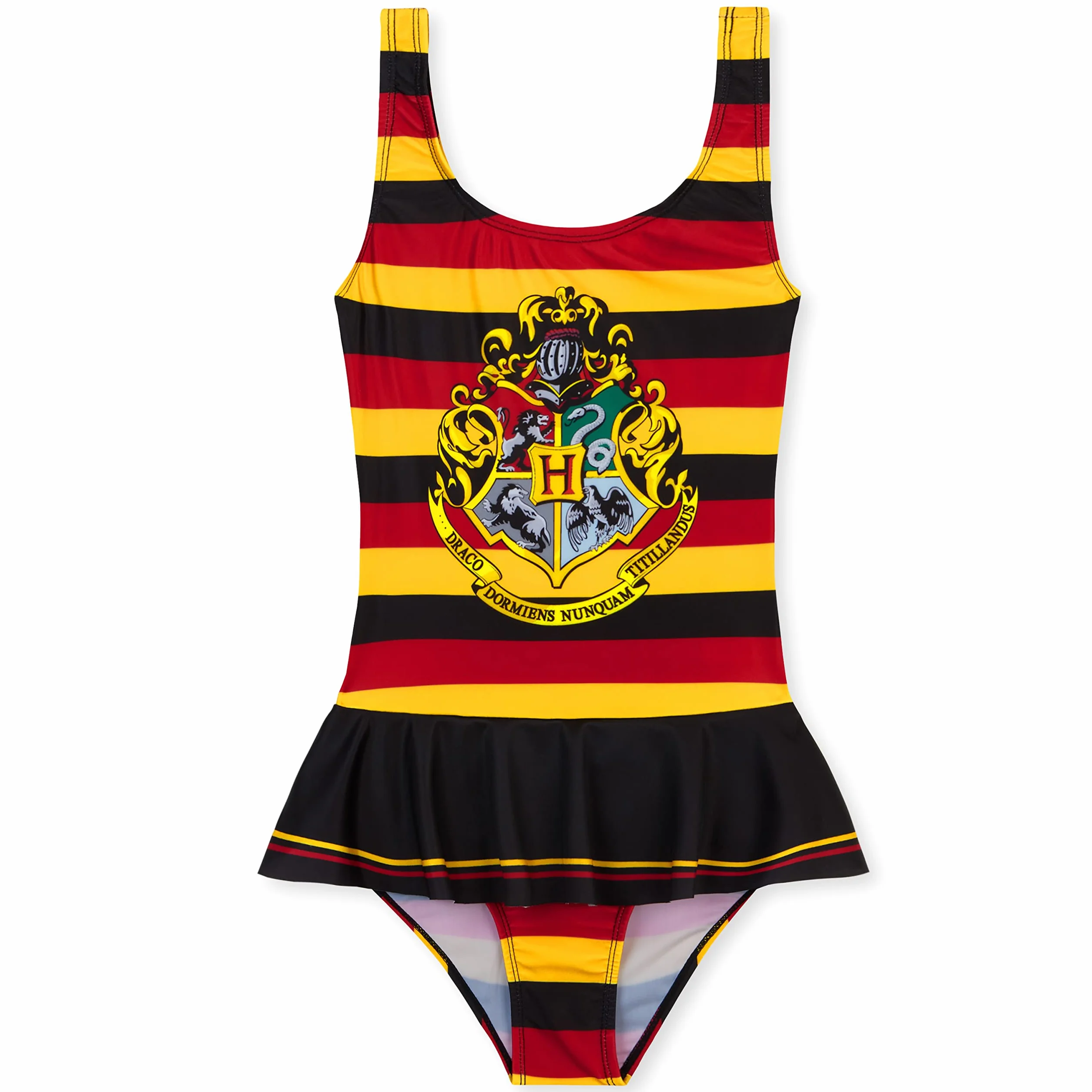 Harry Potter Dziewczęcy Kostium Kąpielowy Letnie Wakacje Niezbędne dla Dzieci Hogwart Nastolatki Stroje Kąpielowe dla Dzieci w Wieku 7-14 Lat Jednoczęściowy Kostium Kąpielowy na Plażę