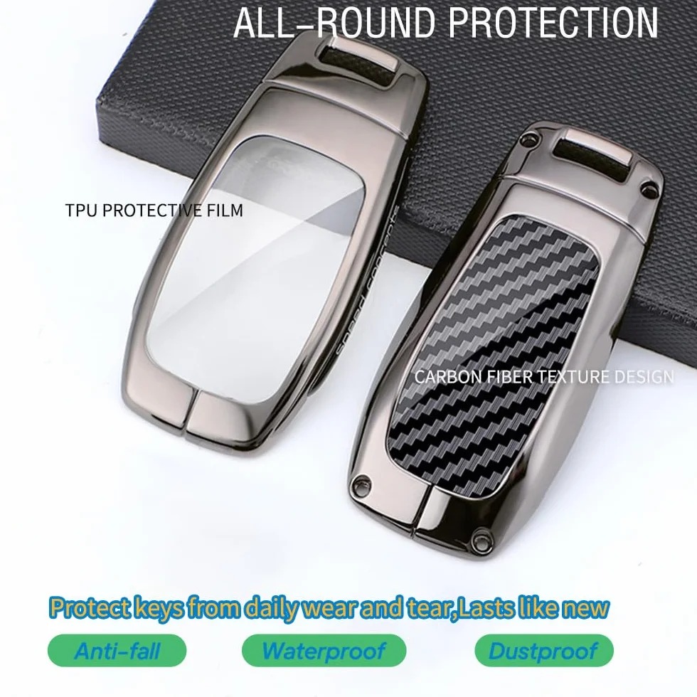 Etui na kluczyki Mercedes Keyless go, etui na kluczyki samochodowe, pasuje do Benz A C E G S CLS klasa AMG GLK GLC GLC GLE klasa E W213/S W223, organizer na klucze, elegancki i praktyczny