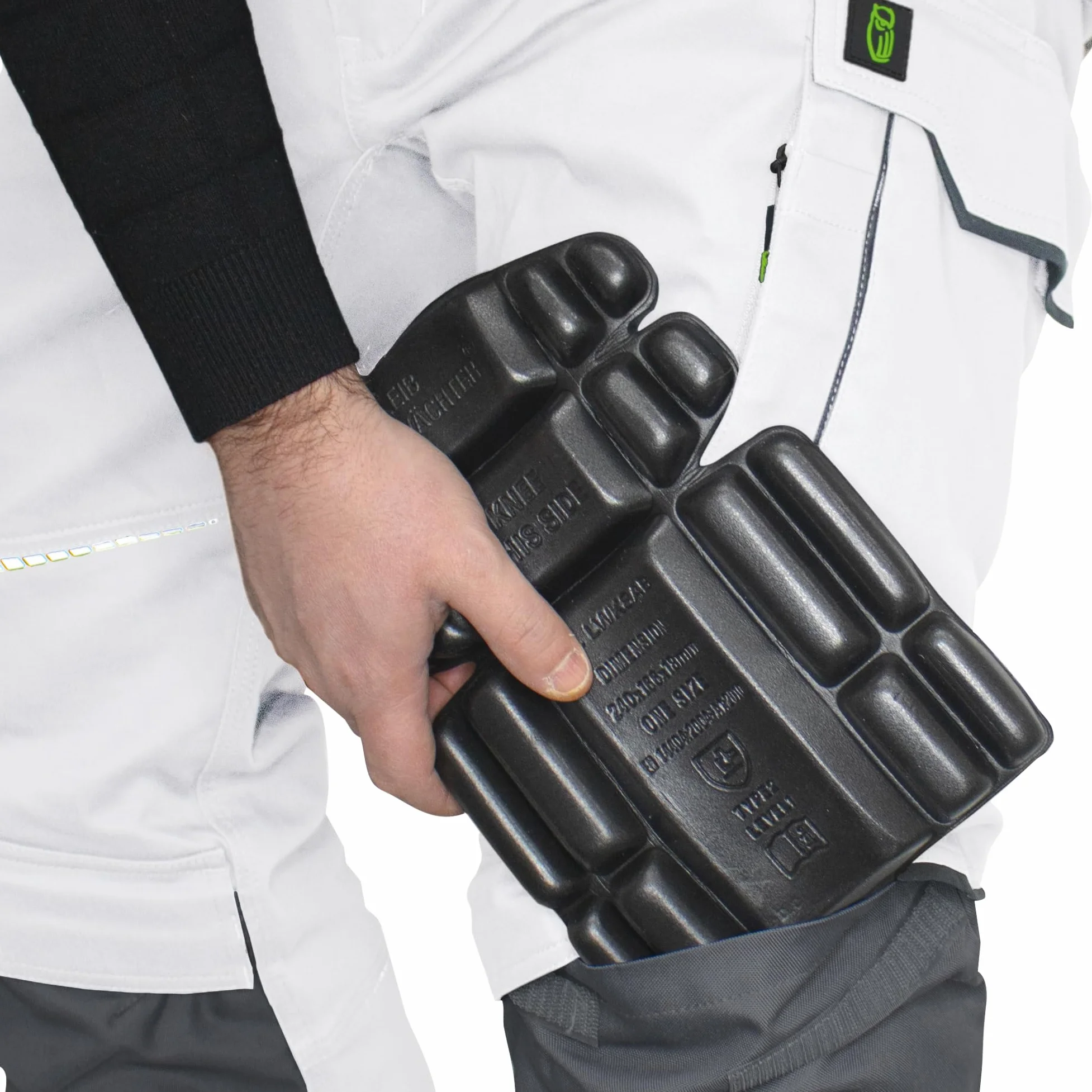 Leibwachchter Flex-line męskie spodnie robocze, elastyczne i wygodne spodnie robocze z elastanem (stretchdex), nadają się do prania w 60°C i suszenia w suszarce, zwiększona wytrzymałość na rozerwanie,