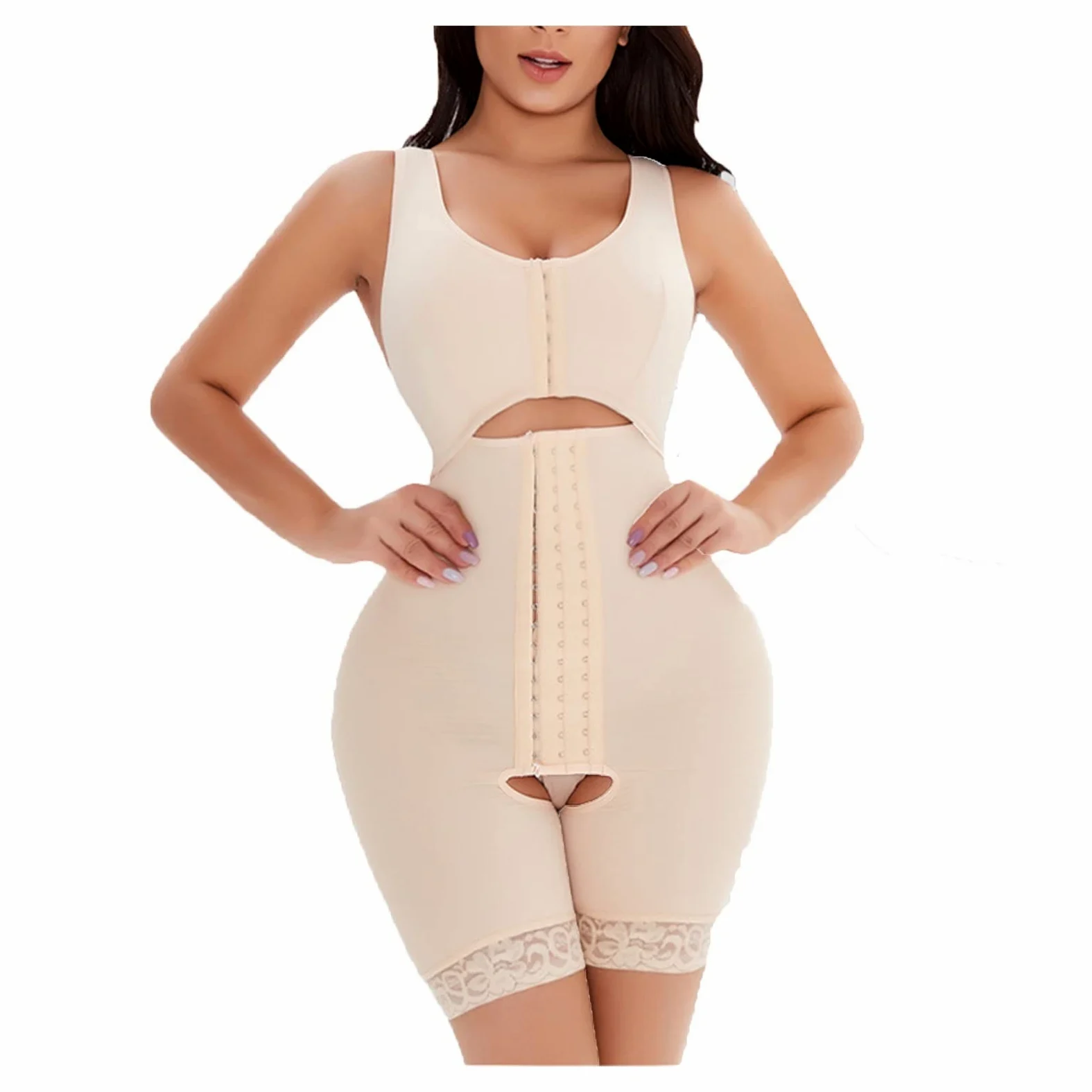 MMRTDJDR S-6XL kobiety po porodzie Plus rozmiar fałszywe dwuczęściowe body wyszczuplają brzuch Butt Lifter bielizna modelująca pas gorset