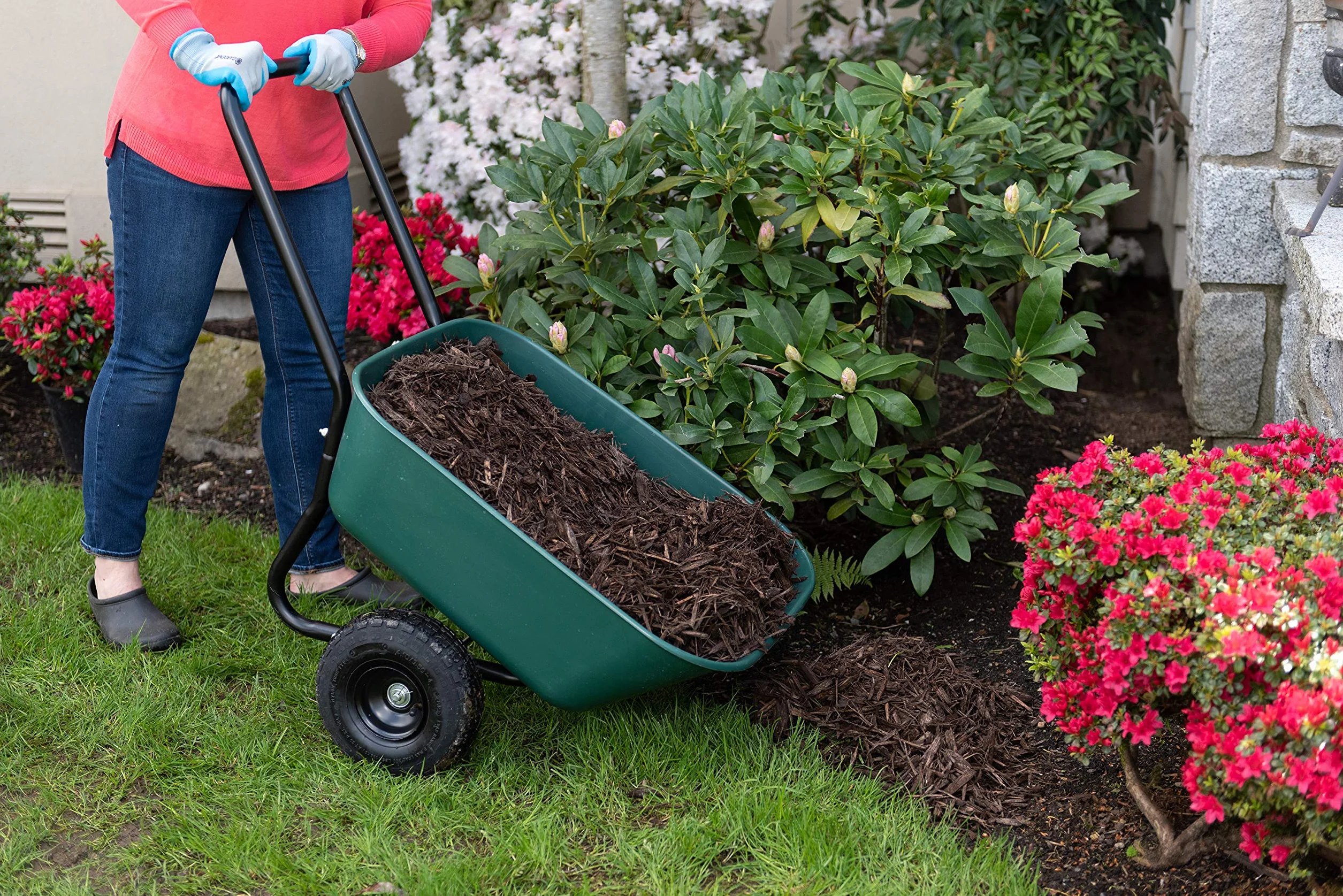 GARDEN STAR Taczka/wózek ogrodowy, poliuretan, może się różnić, 3 stopy sześcienne