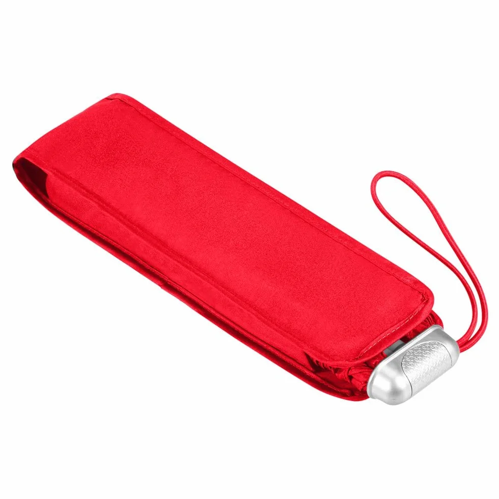 Samsonite Alu Drop S - 3 Sekcja manualna mini płaska parasol, 23 cm, 1 litr, pomidor