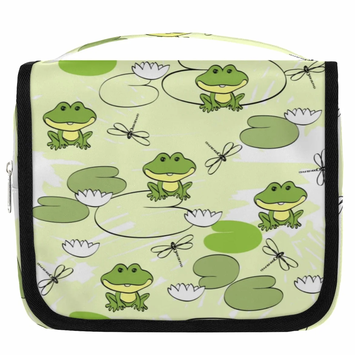 Kreskówka śliczna Forg Podróżna kosmetyczka Zabawna Forg Mycie Torba Unisex Wiszące przybory toaletowe Kosmetyczka Organizer do makijażu, wielobarwny, Jeden rozmiar