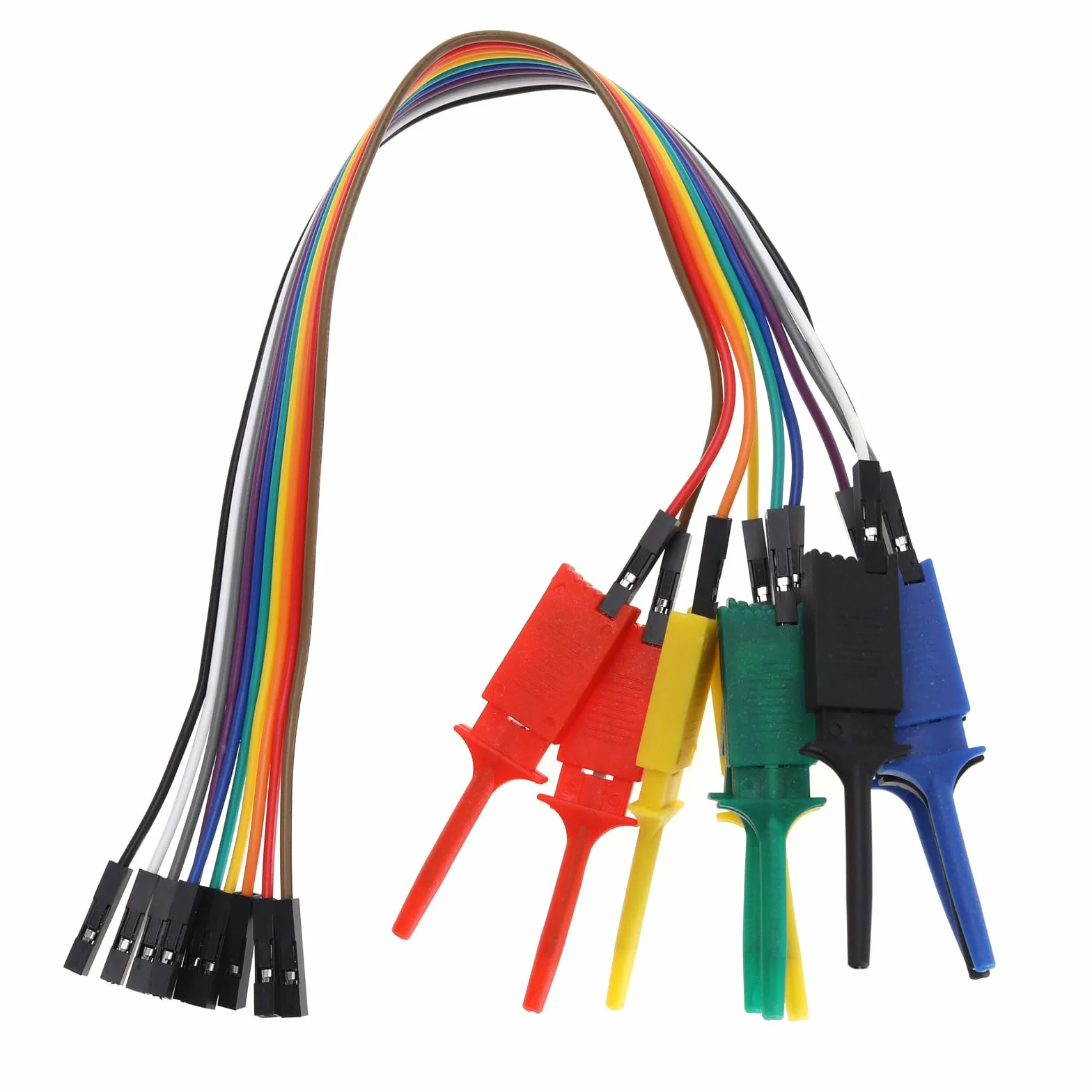 Create idea 10 szt. Analizator logiczny hak testowy zacisk chwytak przewody rozruchowe i styki interfejsu SOIC IC hak testowy zacisk zworka do precyzyjnego testowania obwodów / testowania zasilania