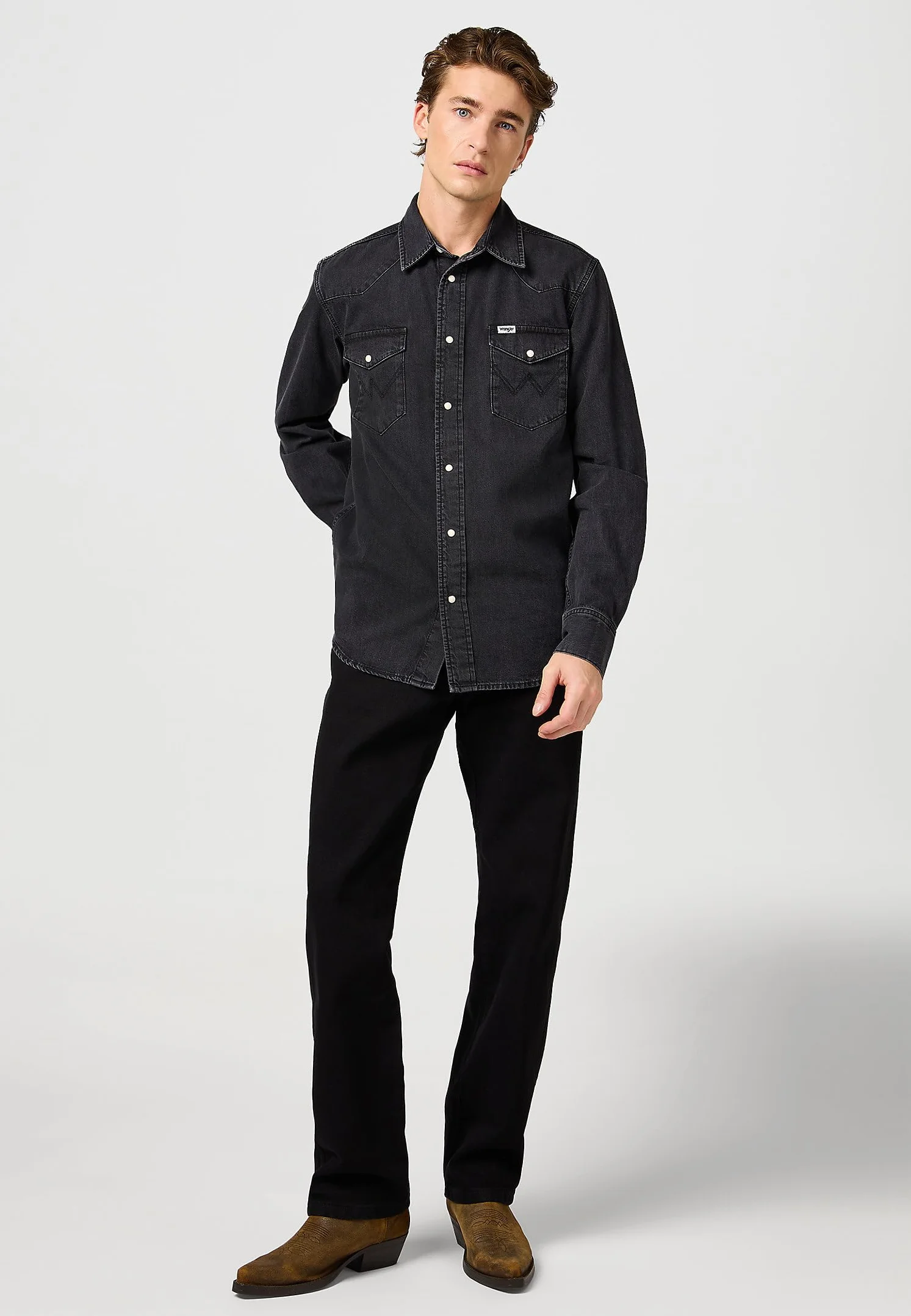 Wrangler Koszulka Mężczyźni Ls Western Shirt