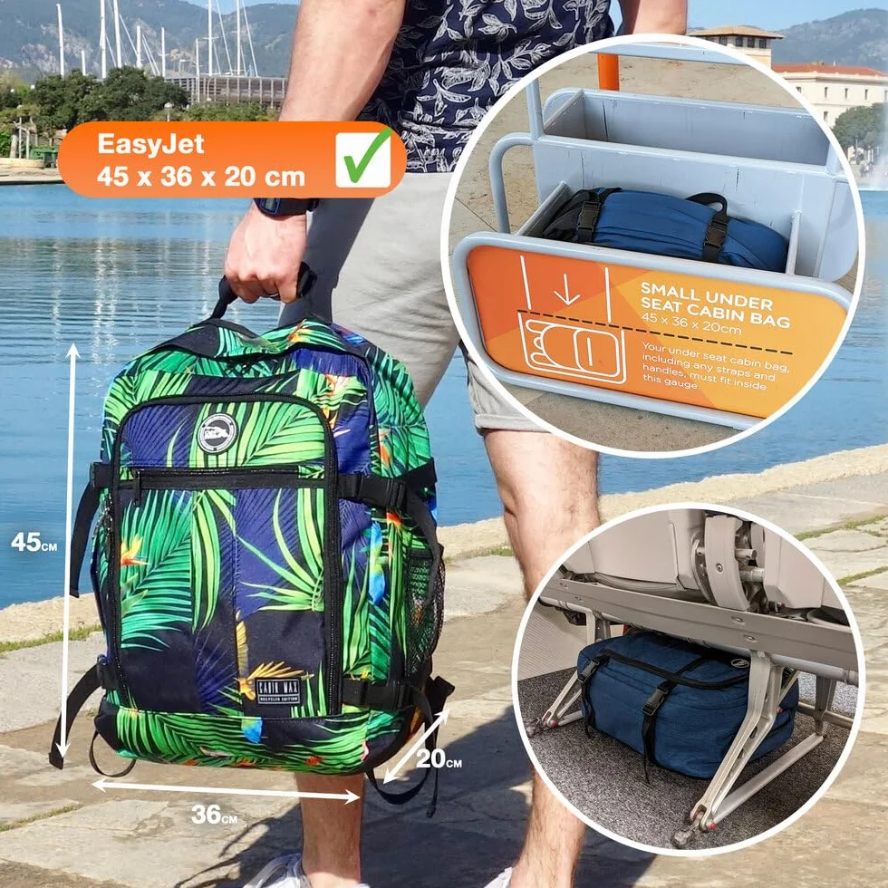 Plecak kabinowy Cabin Max Metz 20L z uchwytem na butelkę i regulowanymi paskami 40 x 20 x 25 cm