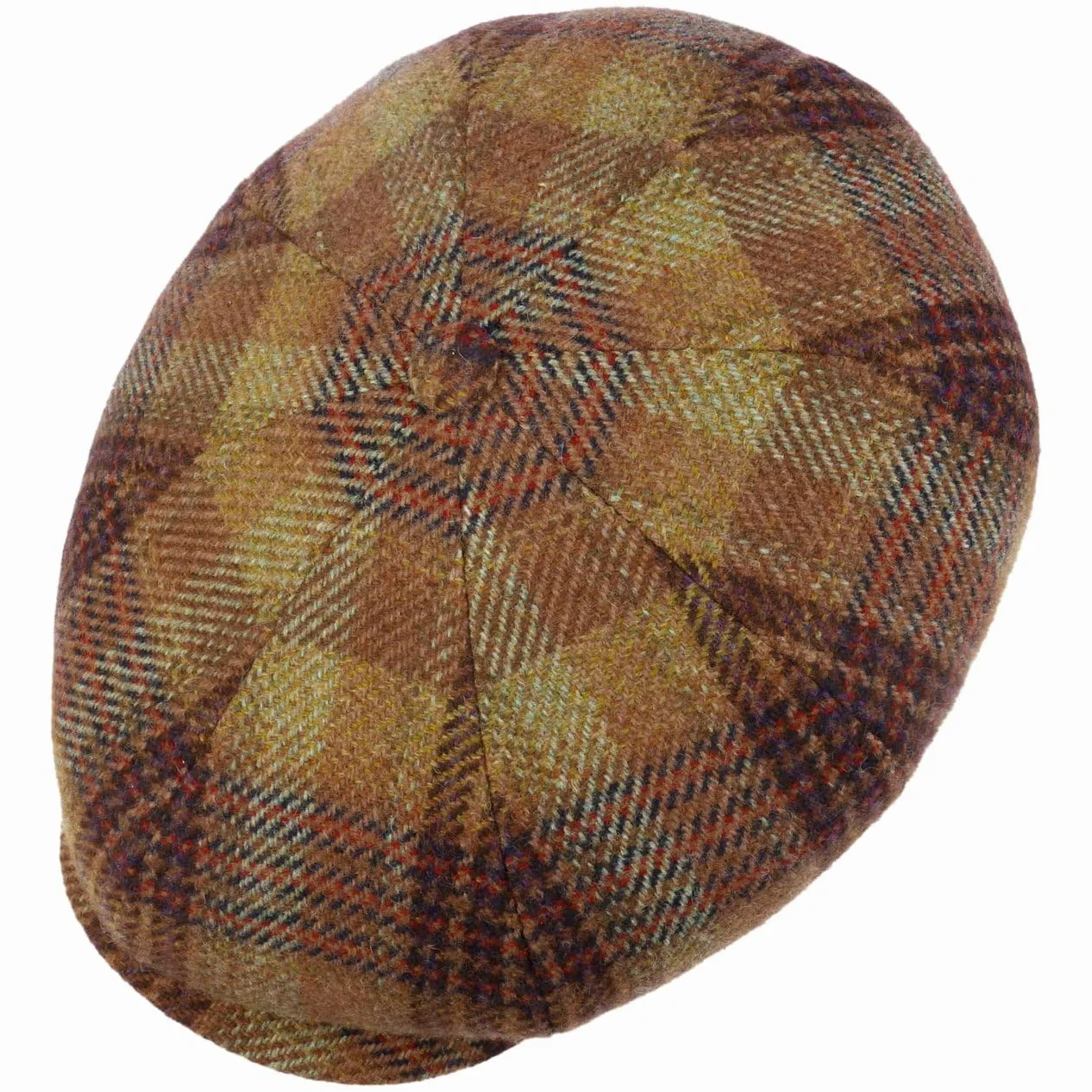 Stetson 8-panelowa wełniana czapka z daszkiem męska czapka balonowa - Made in The EU z daszkiem, na jesień, zimę, jesień, zimę, rozm. M (56-57 cm), brązowa