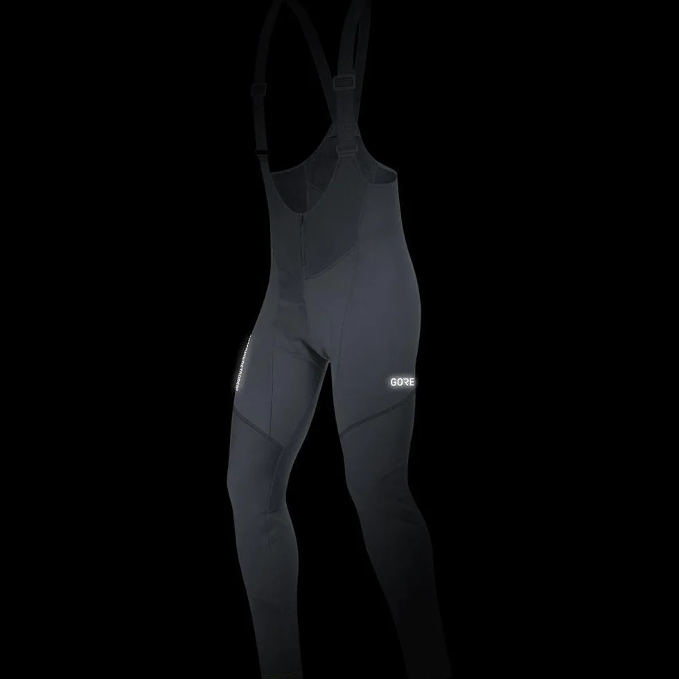 Gore Wear Mężczyźni C3 Gws Bib Tights+ 100337 Legginsy Ocieplane, Czarny, XL
