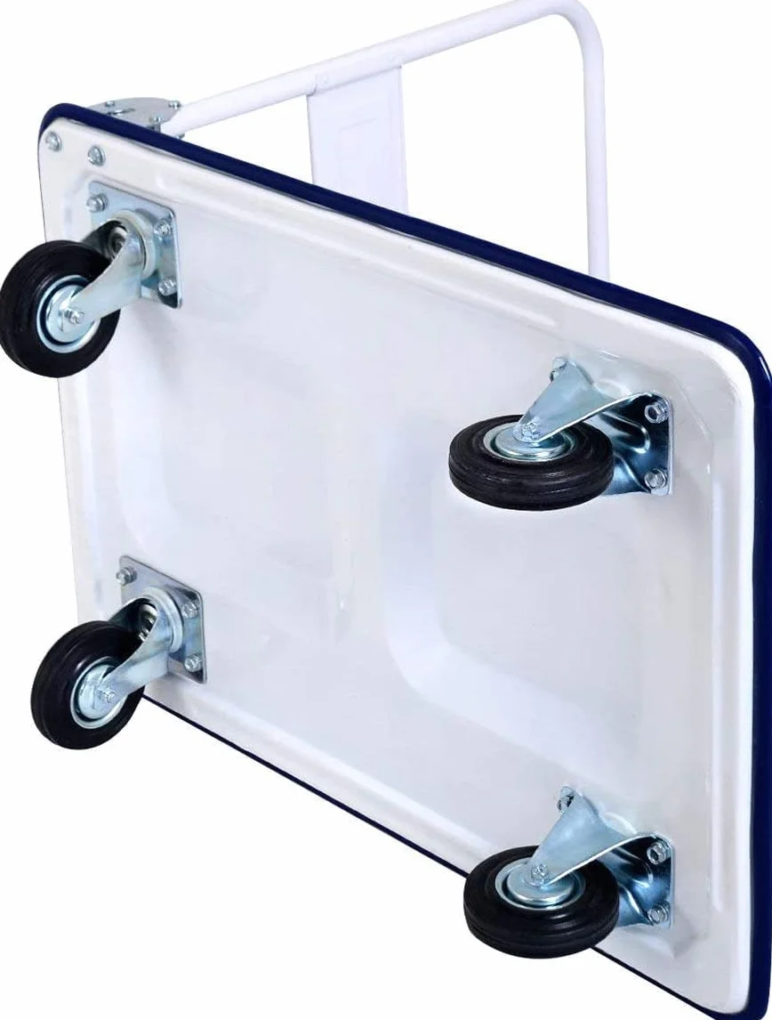 COSTWAY Wózek platformowy 300 kg, składany, wózek transportowy, wózek transportowy, 90 x 60 cm, składany wózek z powłoką antypoślizgową, metalowy
