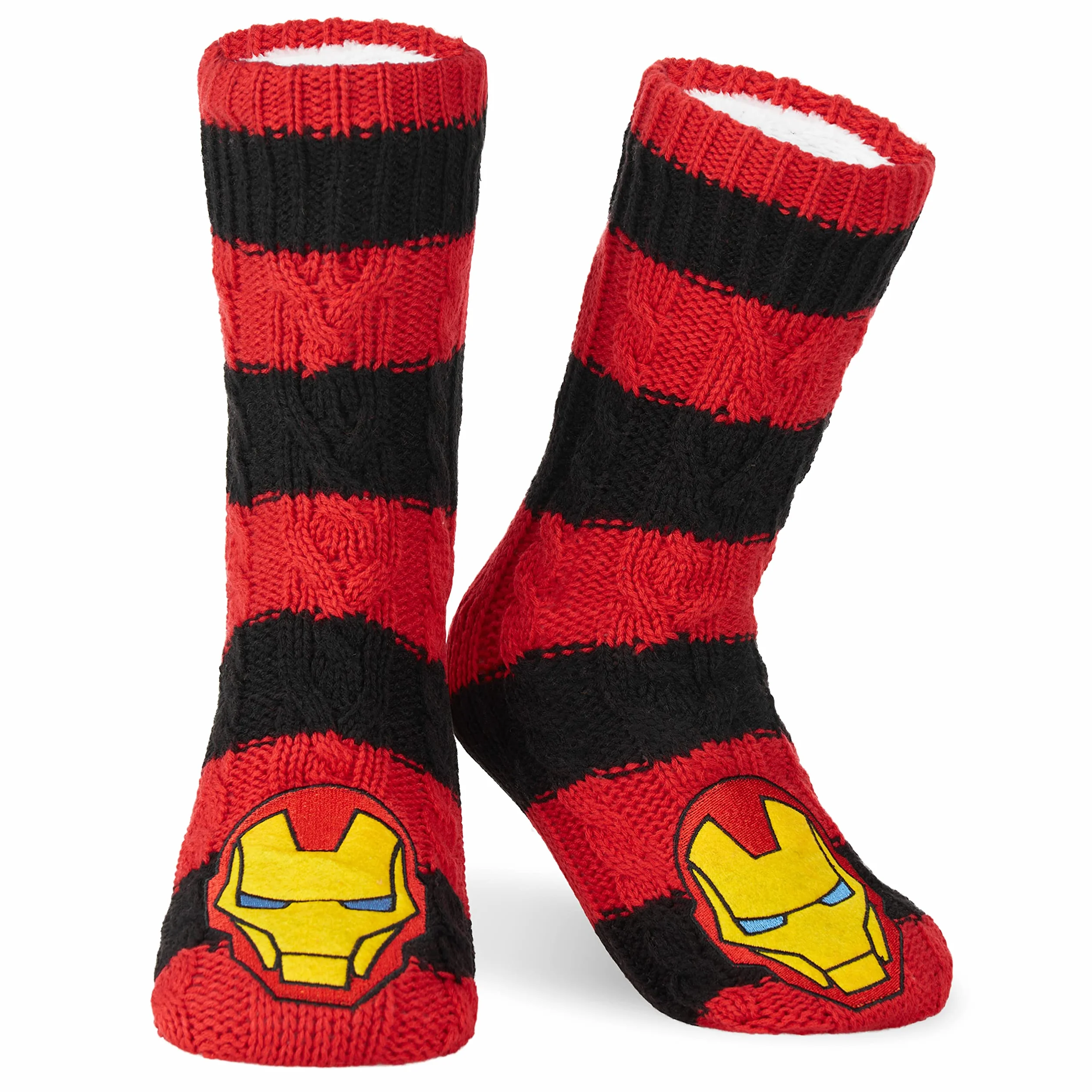 Marvel Przytulne skarpety męskie Avengers, zimowe skarpety, chłopięce, nastolatki, antypoślizgowe