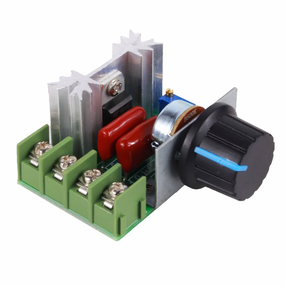 Moduł ściemniacza Regulator Prędkości Wentylatora 230V 2000W Regulator Prędkości Silnika Ac 50 220V 25A Regulowany Regulator Prędkości Silnika Regulator Napięcia