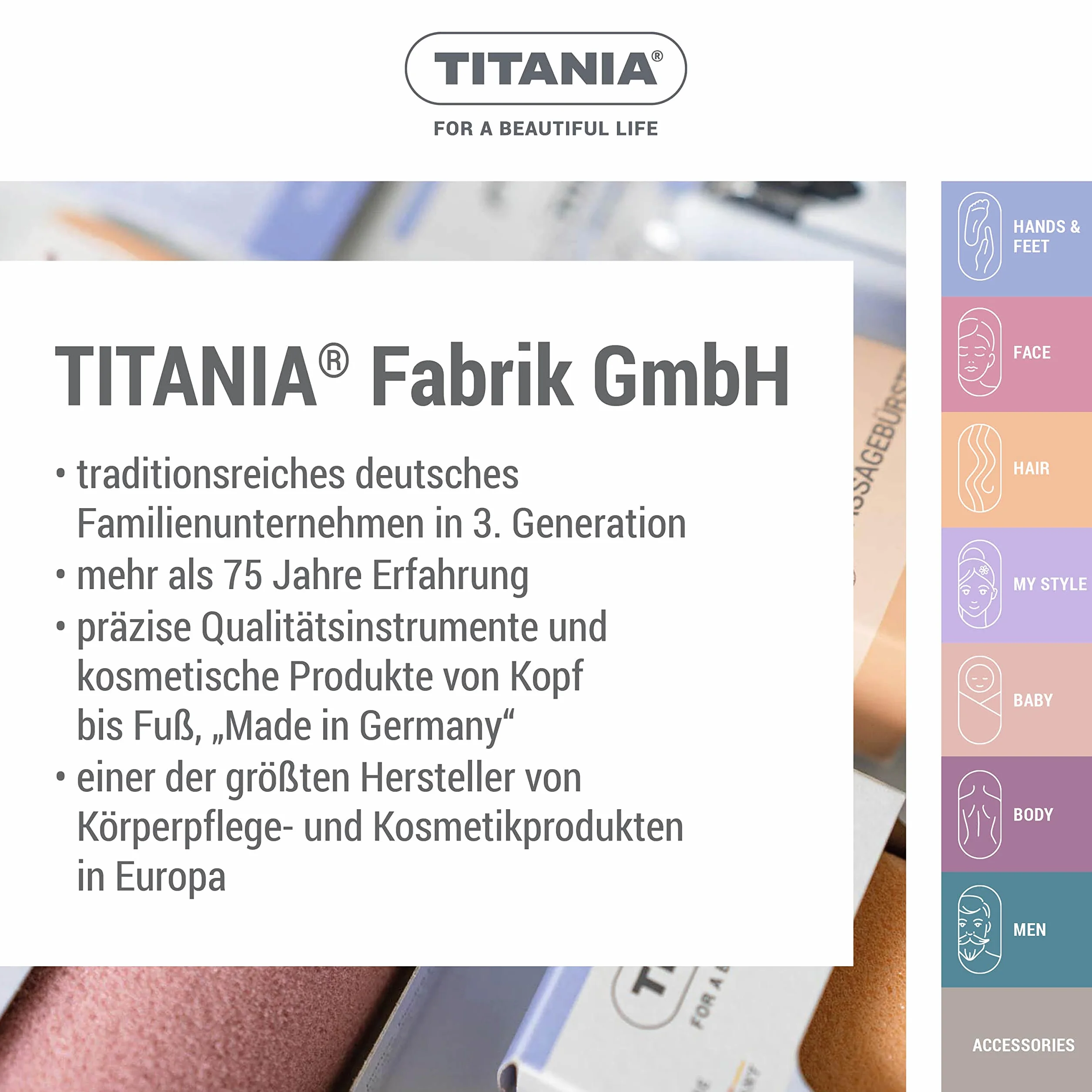 TITANIA zestaw do manicure dla niemowląt (3-częściowy) • nożyczki do paznokci dla niemowląt, obcinacz do paznokci dla niemowląt i pilnik do paznokci dla niemowląt • zestaw do pielęgnacji paznokci dla niemowląt • zestaw do pielęgnacji niemowląt • zestaw do