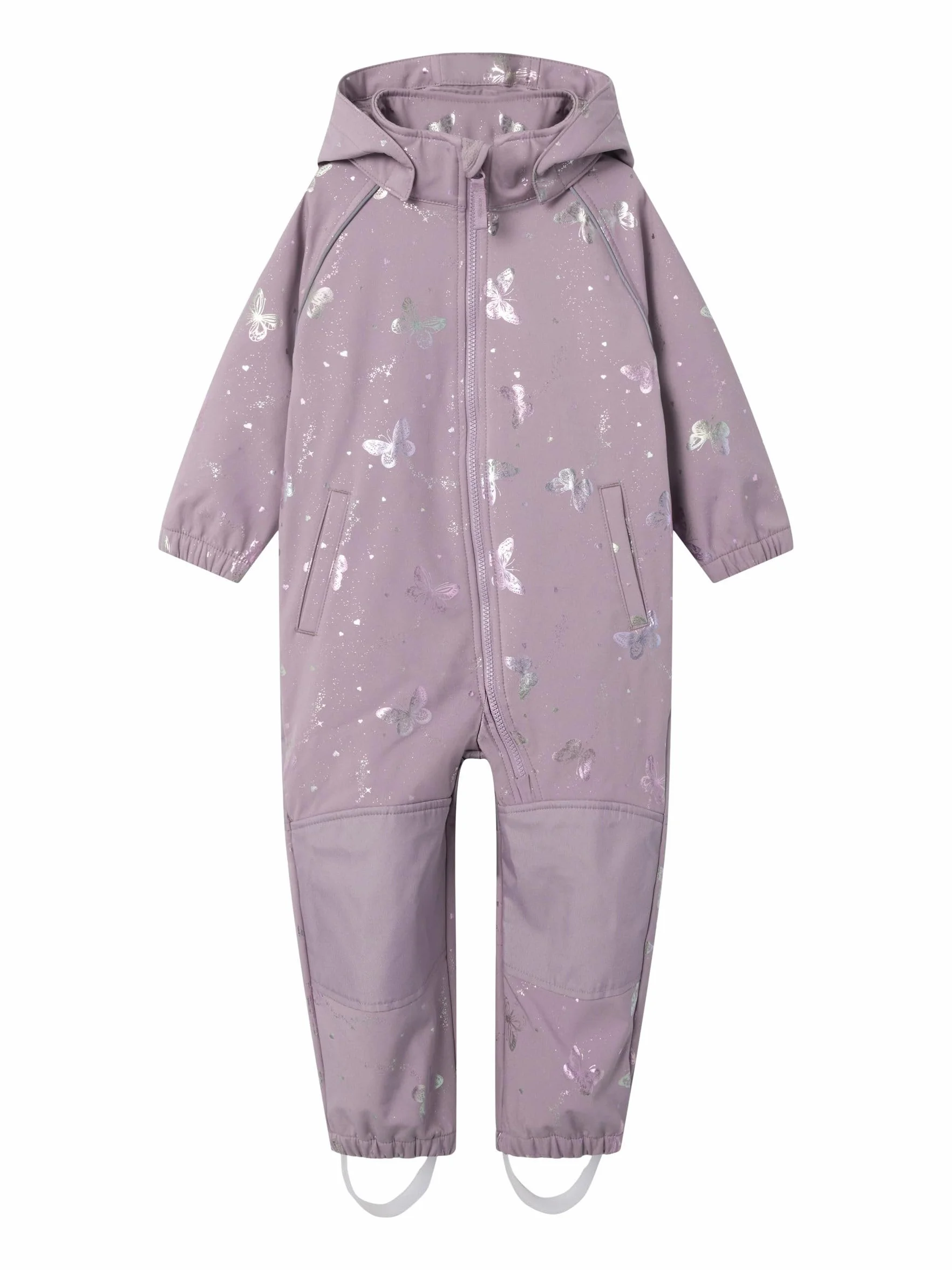 NAME IT Dziewczęca Nmfalfa08 Softshell Suit Foil 1Fo Noos, dziki bez, 92