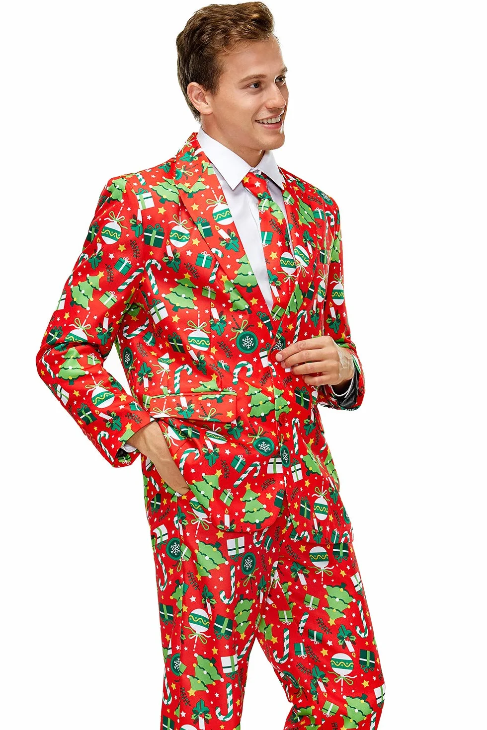 U LOOK UGLY TODAY Smoking Mężczyźni Christmas Suit Party Mens Funny Novelty Xmas Jacket Costume