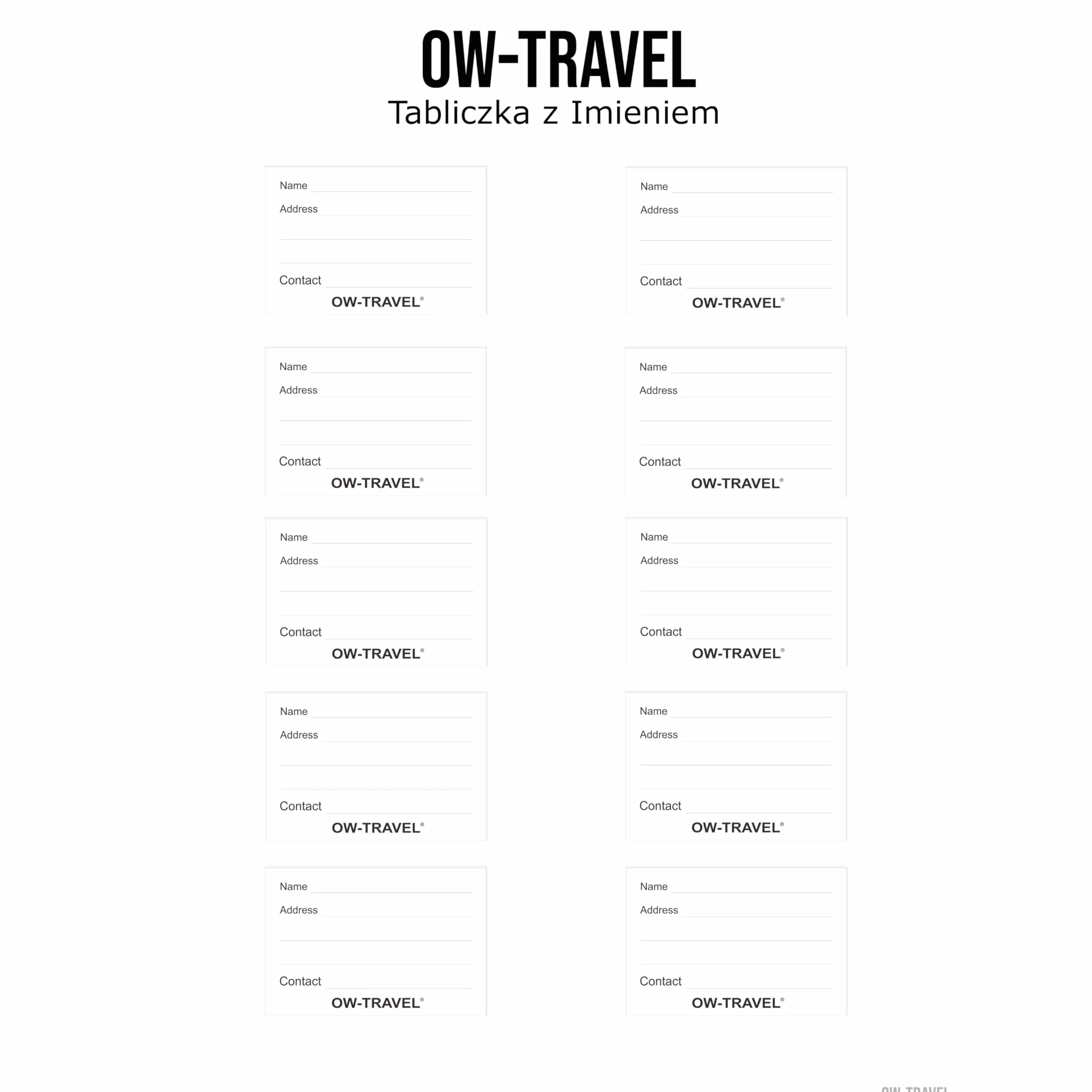 Pasy Do Walizek OW-Travel Mocne Paski Bagażowe z Etykietami Niebieski Zielony Pomarańczowy Różowy
