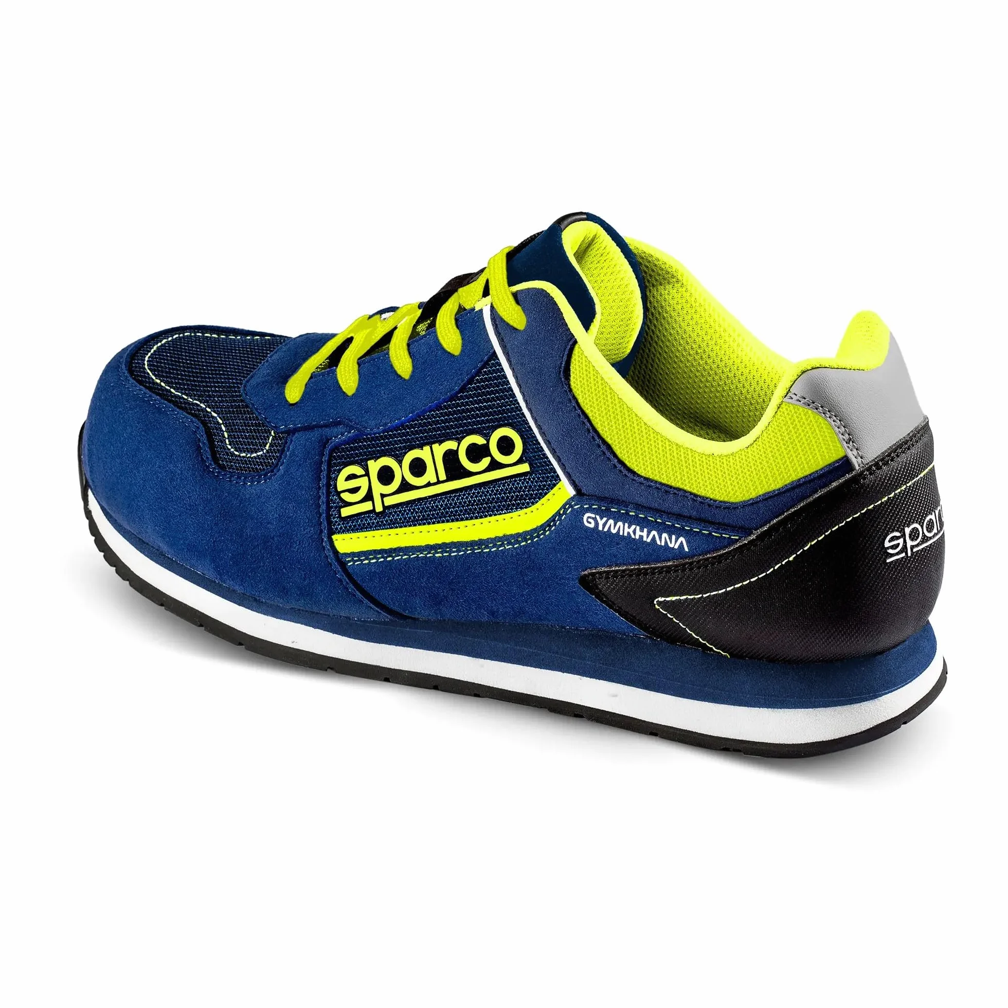 Sparco Gymkhana S1P SRC buty robocze niebiesko-żółte neonowe