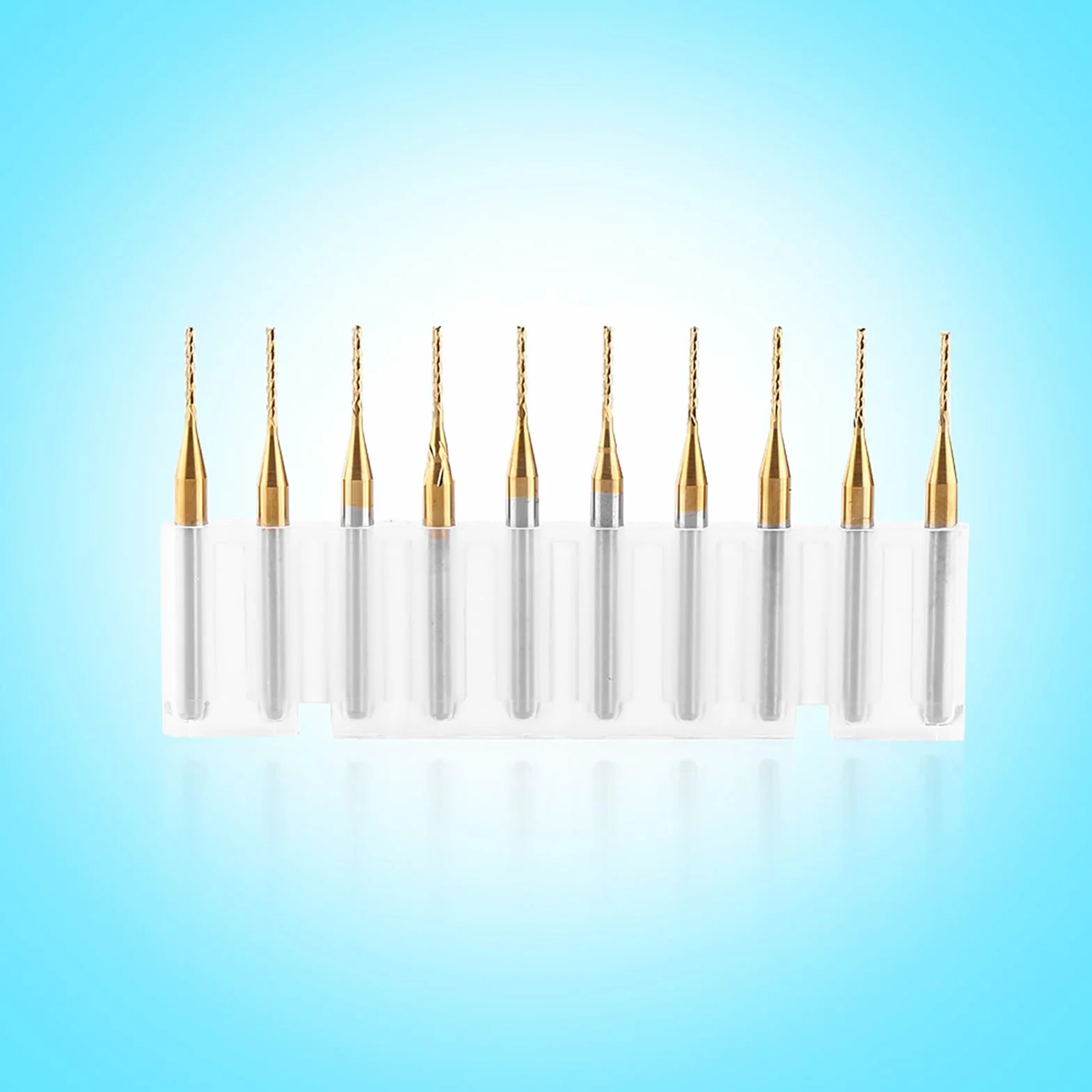 10 sztuk wolframu PCB zestawy frezów trzpieniowych 1mm Cnc Fraeser frez trzpieniowy 1mm węglika CNC Router wiertła do frezowania trzpieniowego wiertła do otworów narzędzie 3.175mm X 1mm