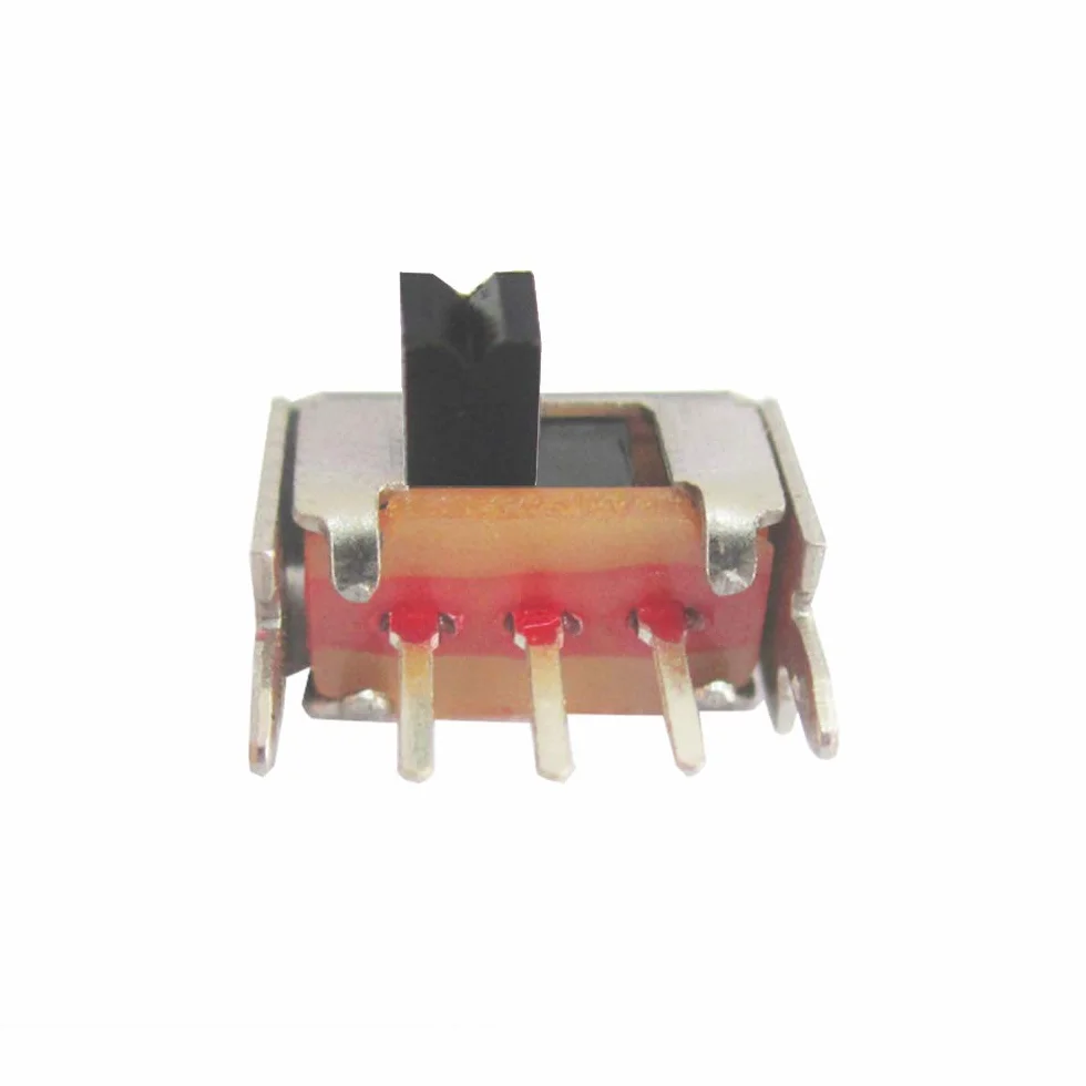 20 sztuk mini pionowych przełączników przesuwnych 1P2T SPDT 3 piny 2 pozycje DC50V 0,5A SS12F44 przełącznik z 20 sztukami 3 mm mini panel przełącznik przesuwny wł./wył. SK12D07VG3 przełącznik